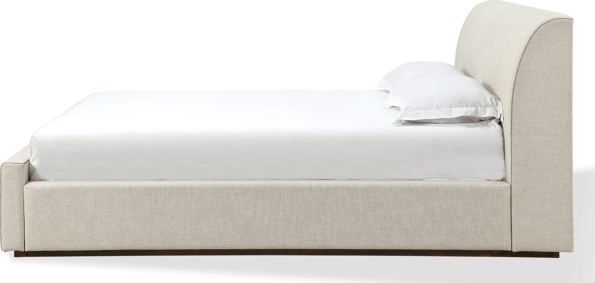 Virgil Louis Natural King Upholstered Platform Bed - Image 8