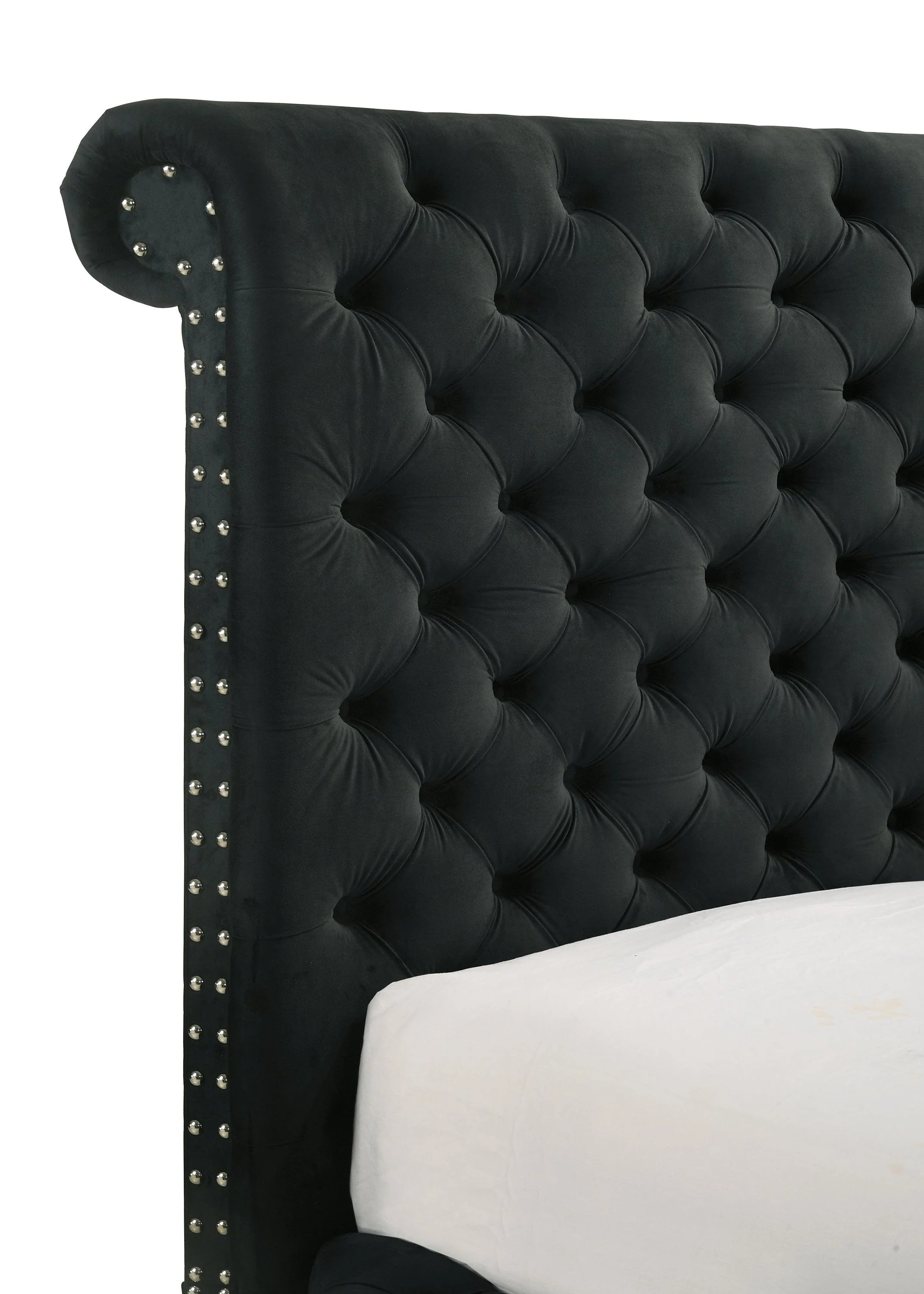 Voltare Black Queen Upholstered Fireplace Bed with TV Lift - Image 8