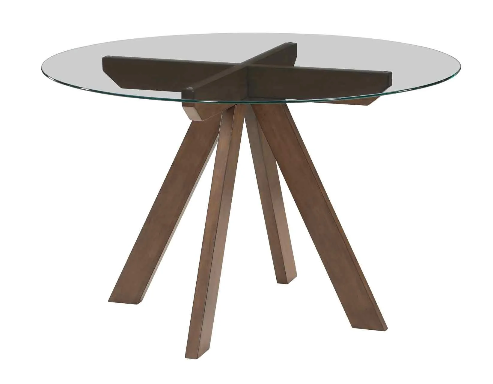 Wade 48-inch Round Glass-Top Dining Table - Image 9