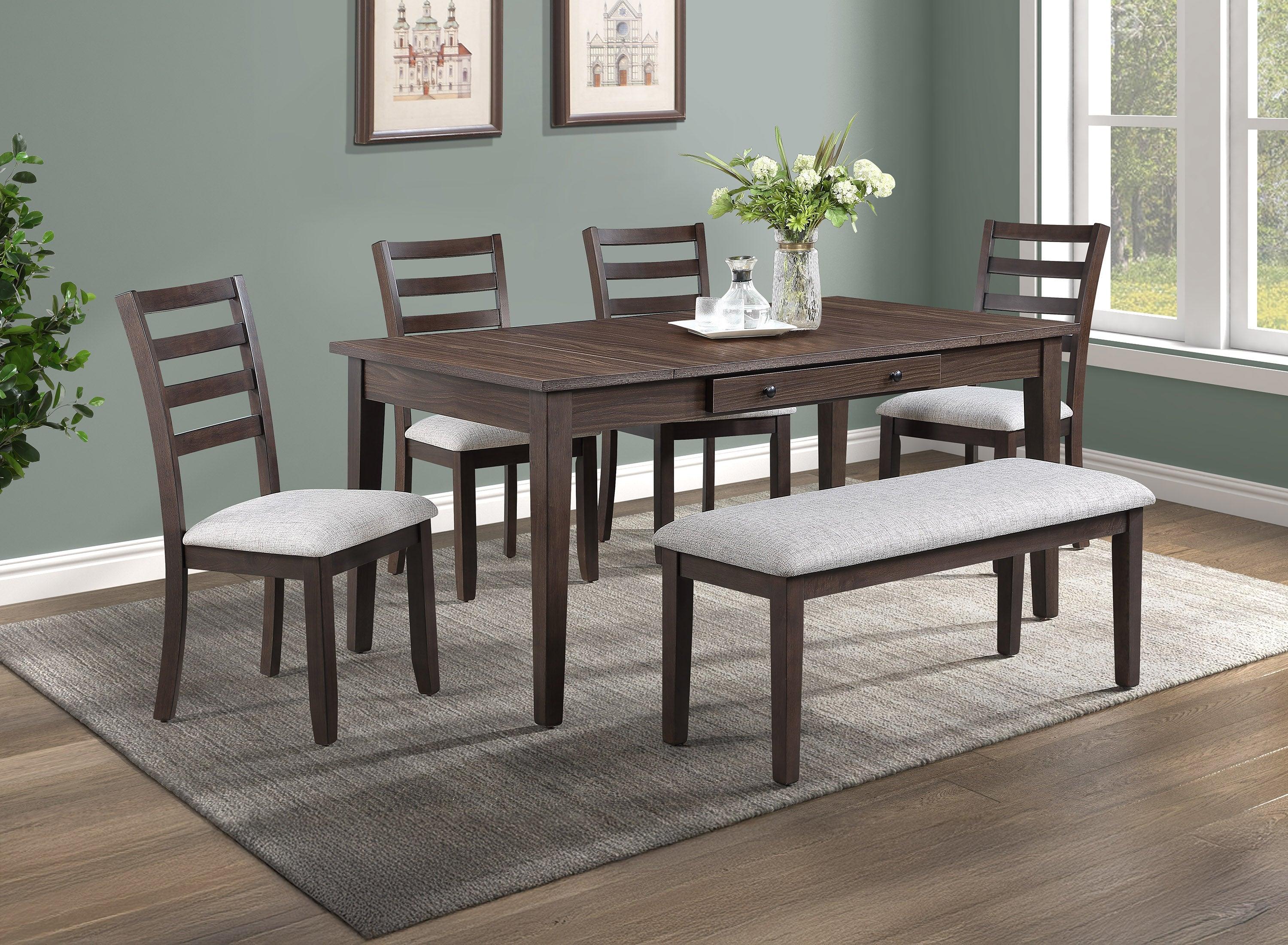 Wagner Brown Dining Table with Storage - Image 5