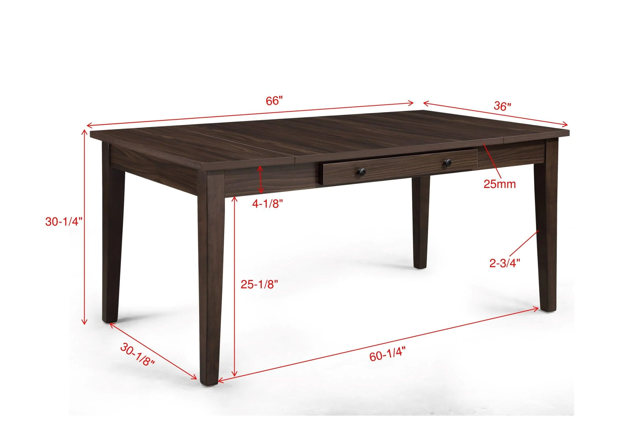 Wagner Brown Dining Table with Storage - Image 6