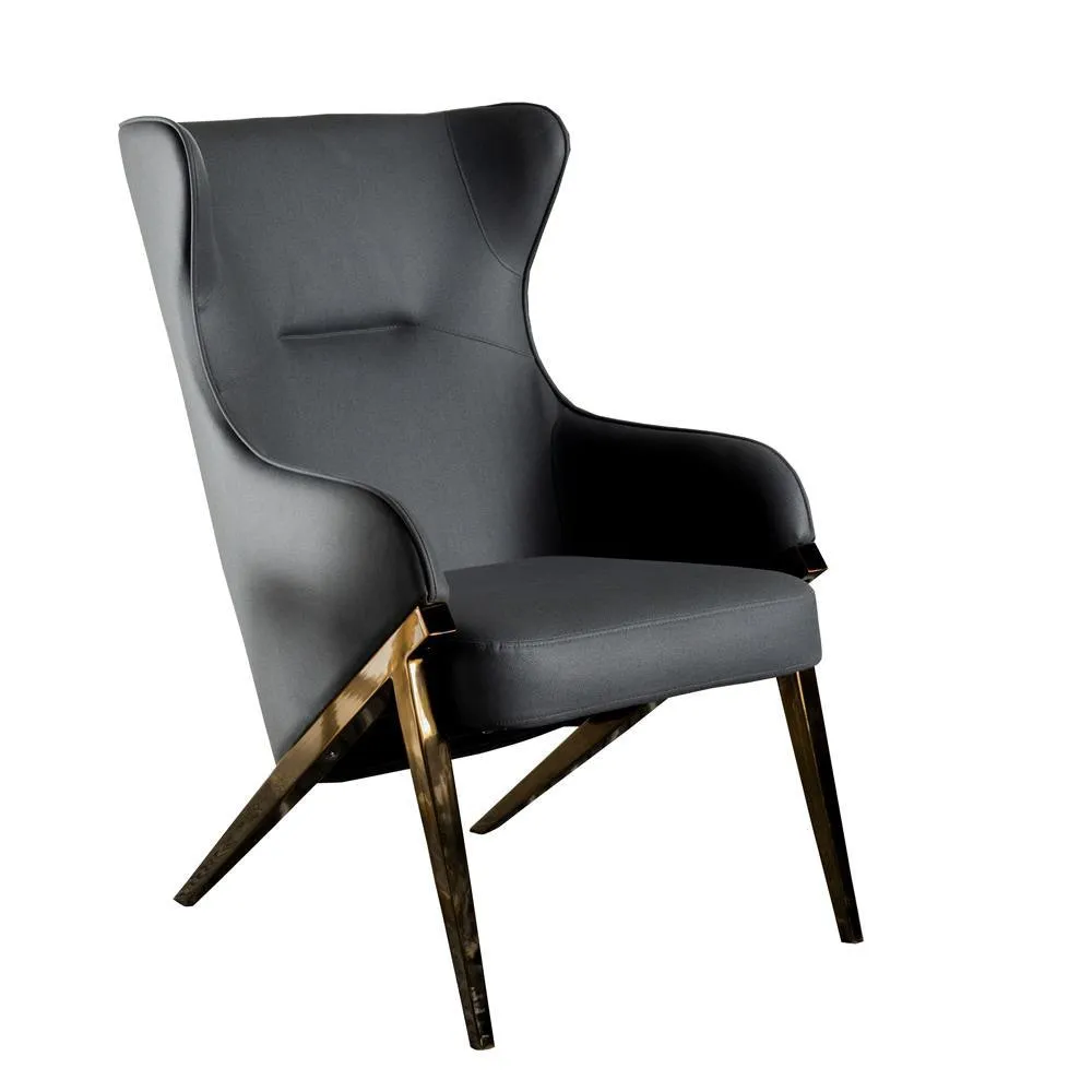 Walker Slate/Bronze Upholstered Accent Chair - Image 2