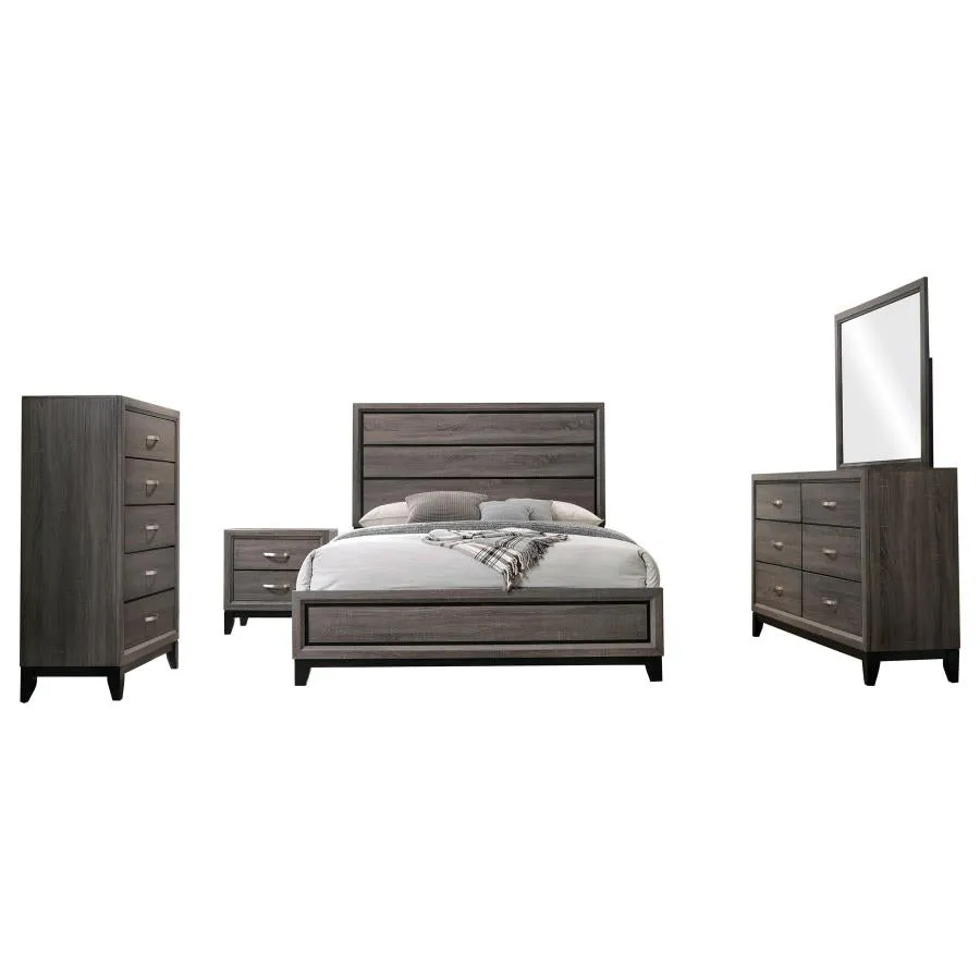 Watson Gray Oak 5-Piece Queen Bedroom Set - Image 2