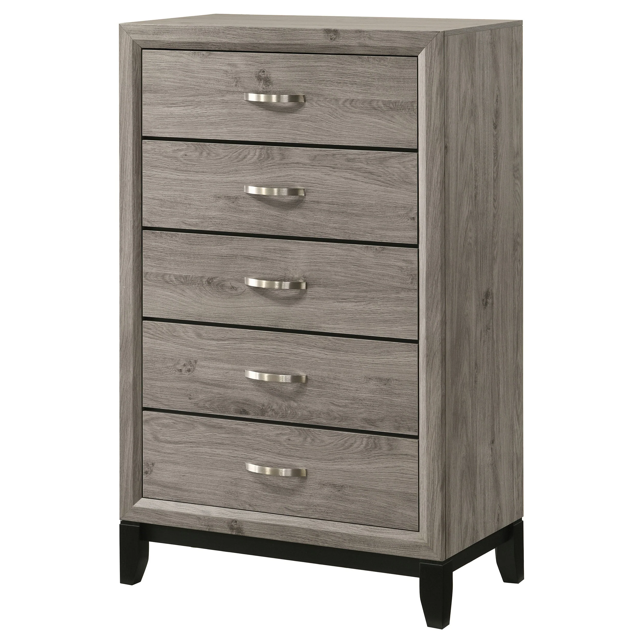 Watson Light Taupe 5-drawer Bedroom Chest of Drawers - Image 4