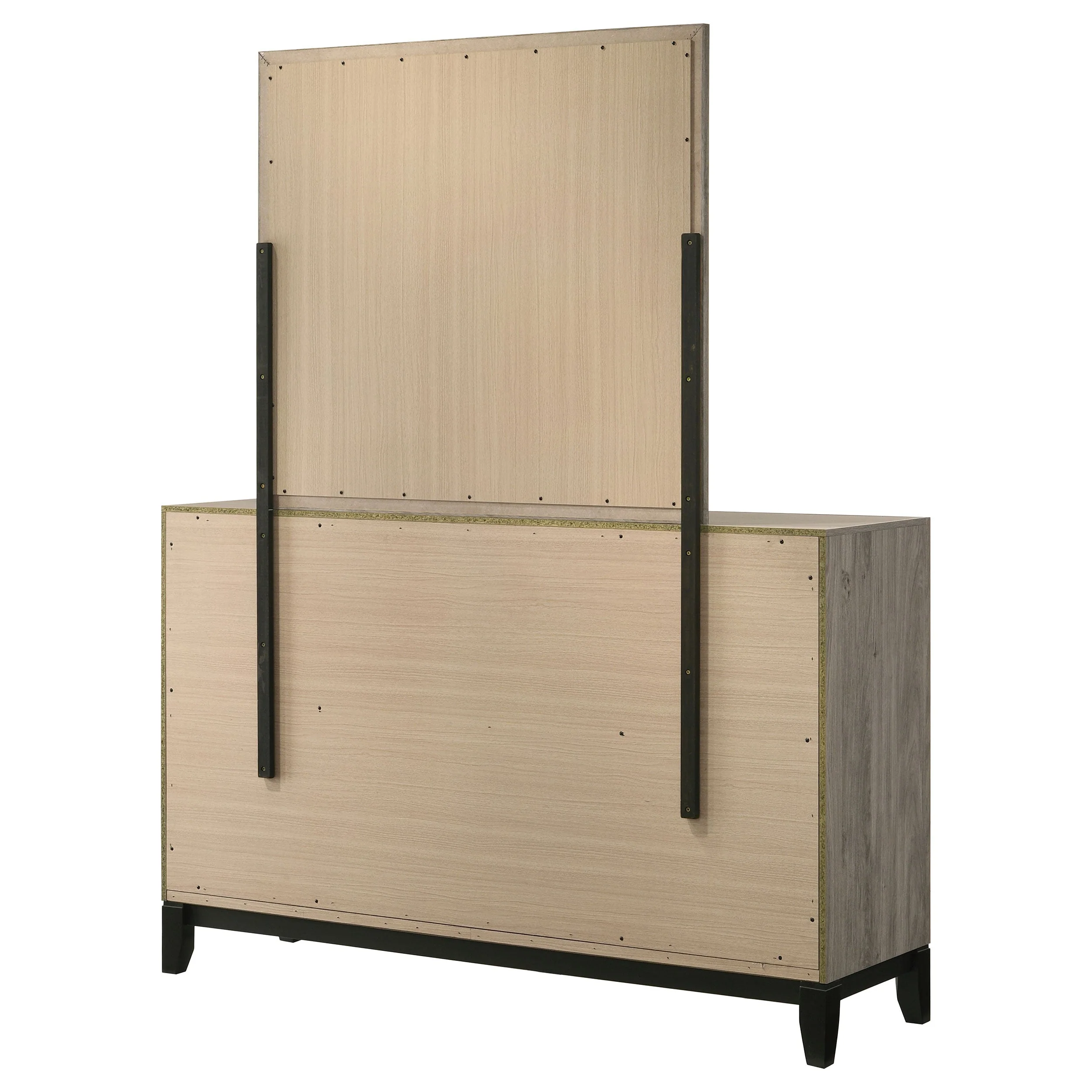 Watson Light Taupe 6-drawer Bedroom Dresser and Mirror - Image 8