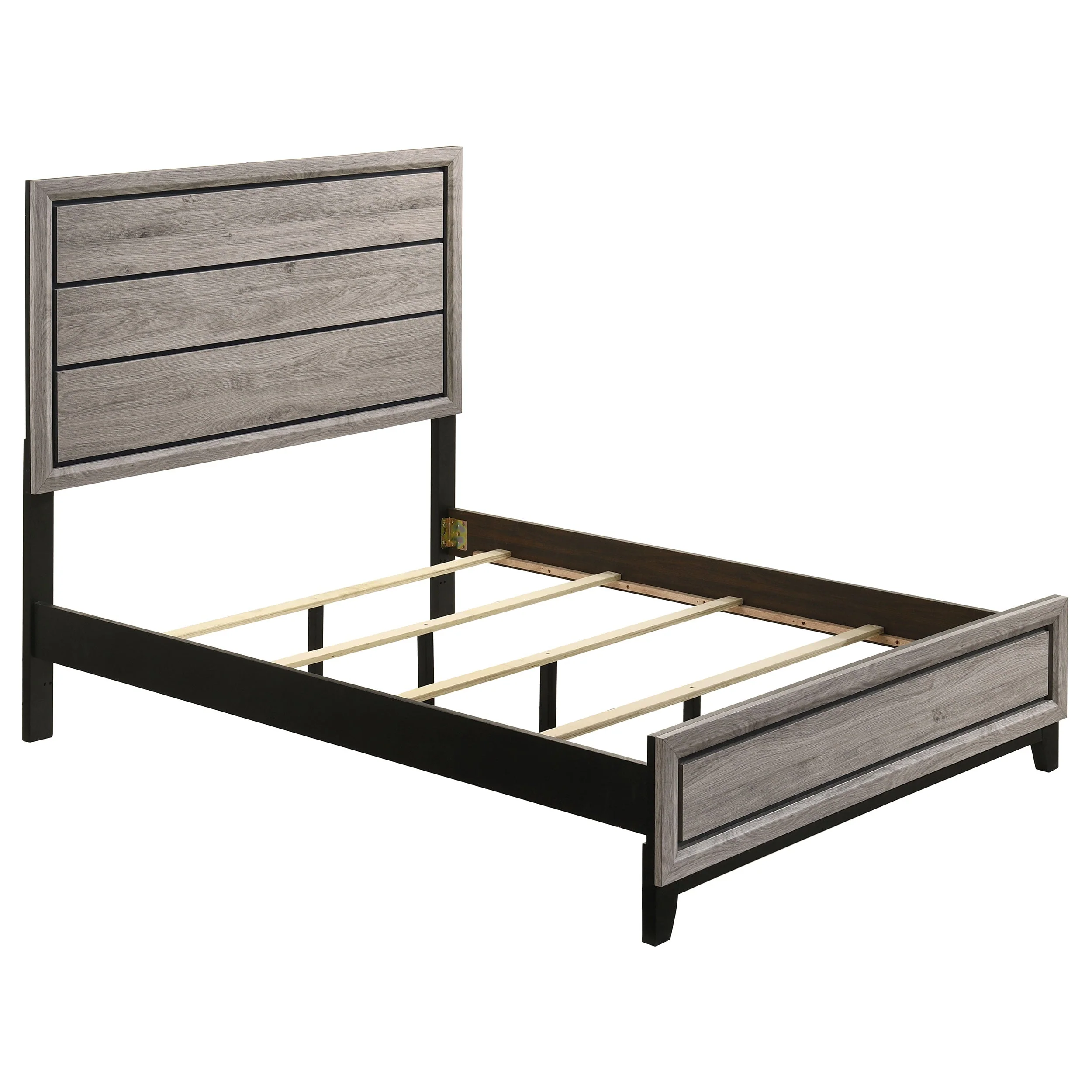 Watson Light Taupe Wood Full Panel Bed - Image 3