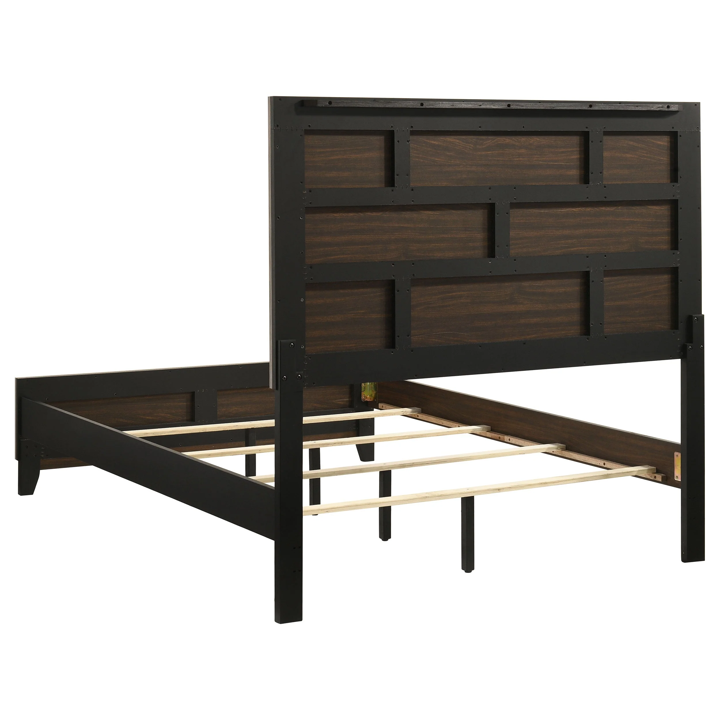 Watson Light Taupe Wood Full Panel Bed - Image 5