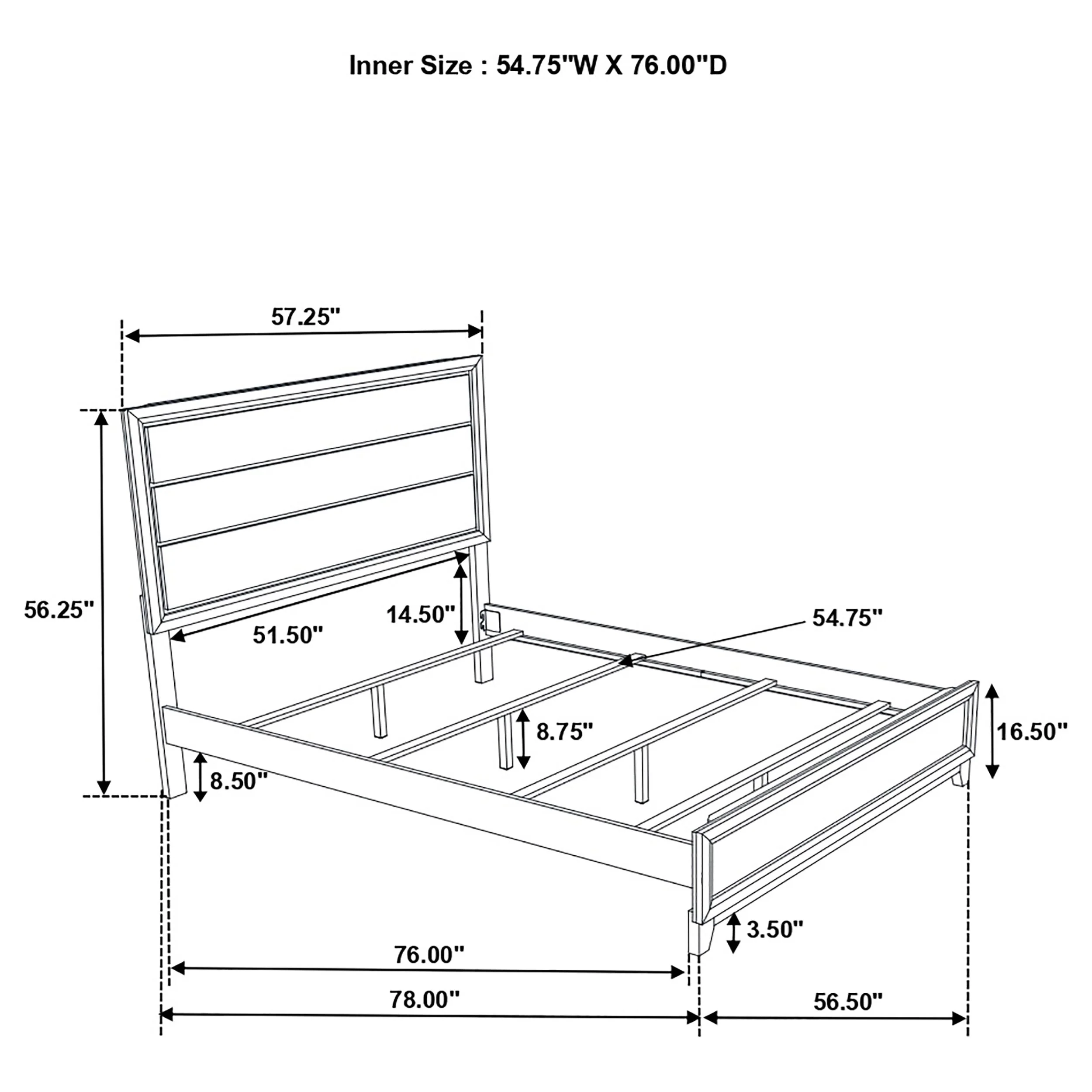 Watson Light Taupe Wood Full Panel Bed - Image 9