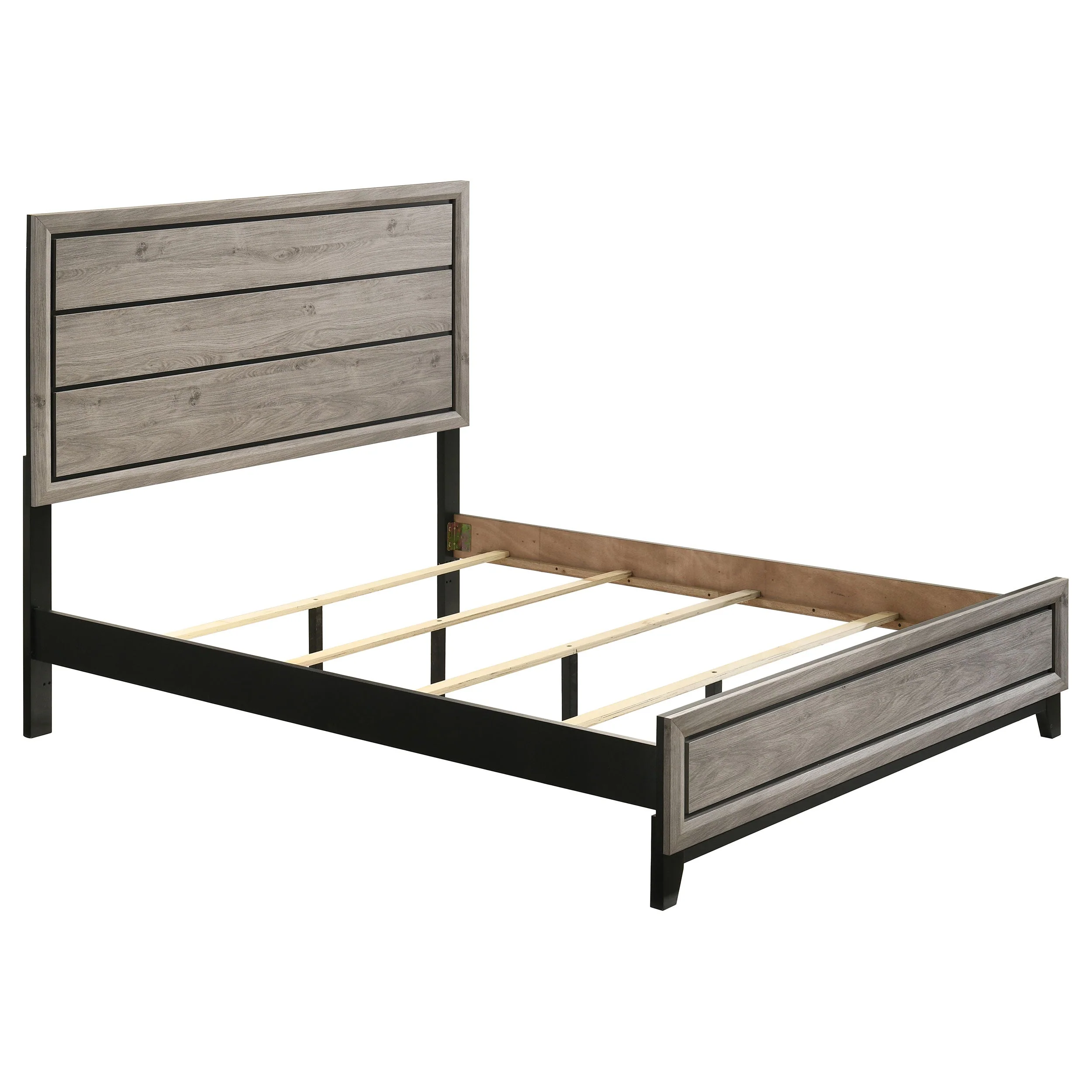 Watson Light Taupe Wood Queen Panel Bed - Image 3