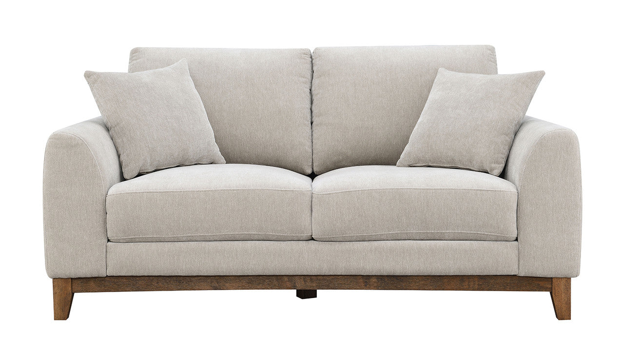 Watton Light Gray Loveseat - Image 5