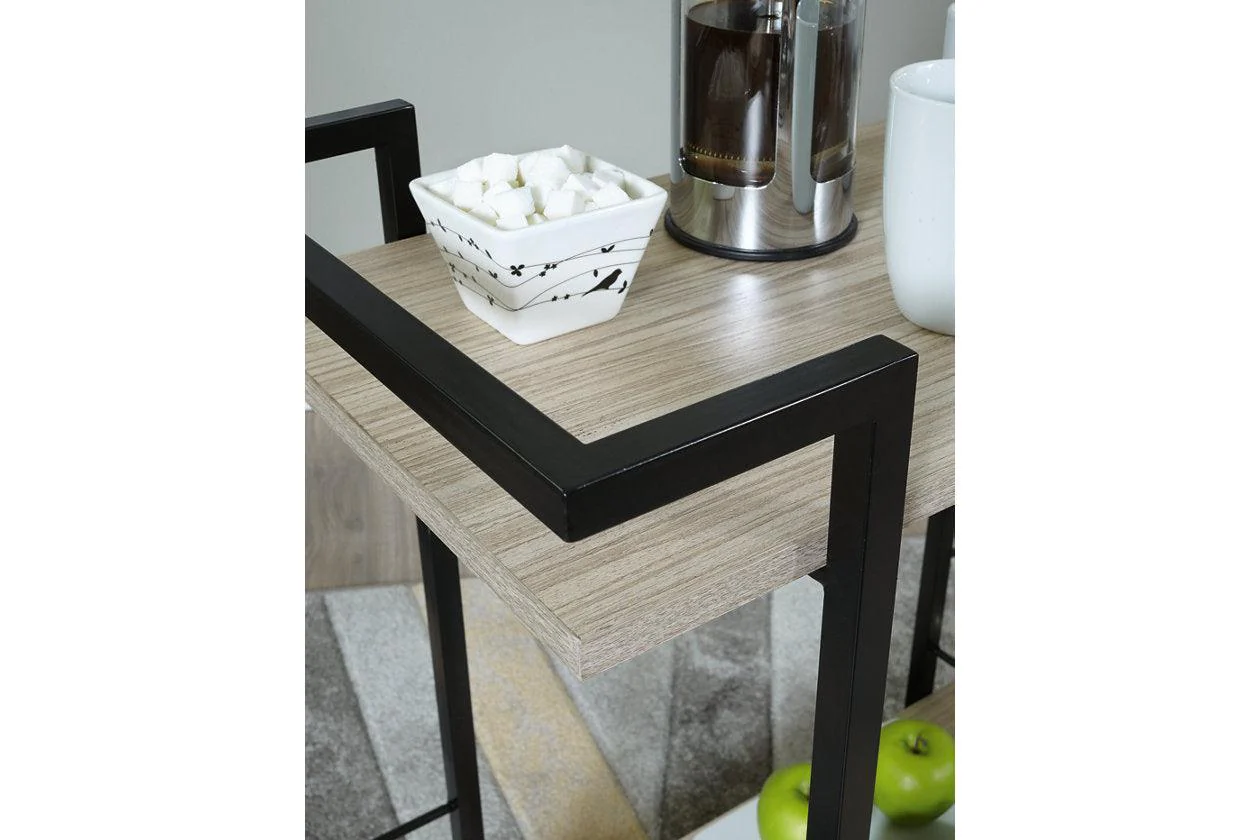 Waylowe Brown/Black Bar Cart - Image 5