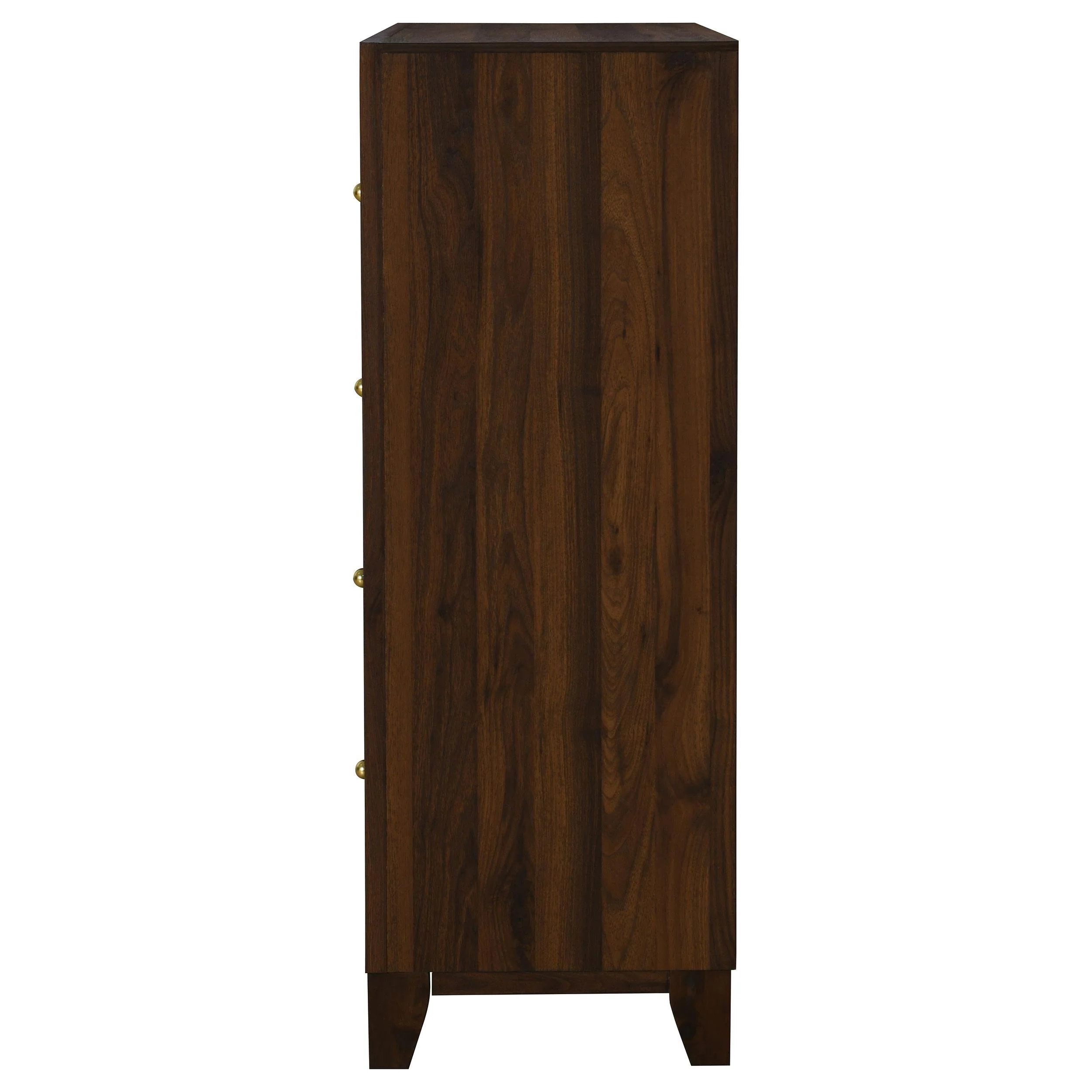 Welsley Walnut 4-drawer Chest of Drawers - Image 8