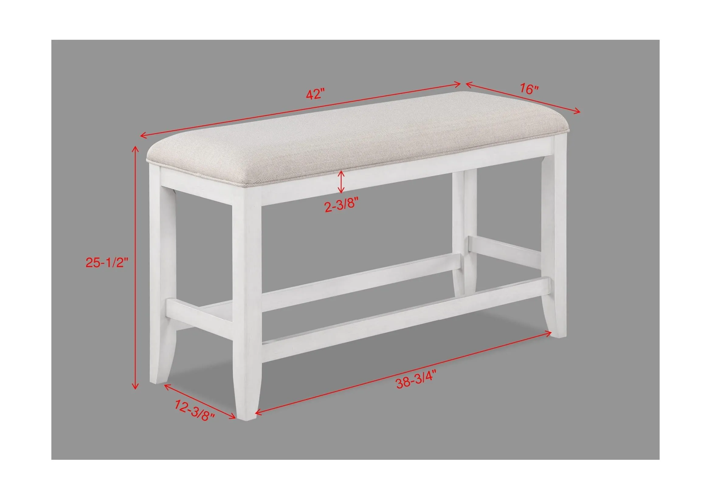 Wendy White Counter Height Dining Set - Image 6