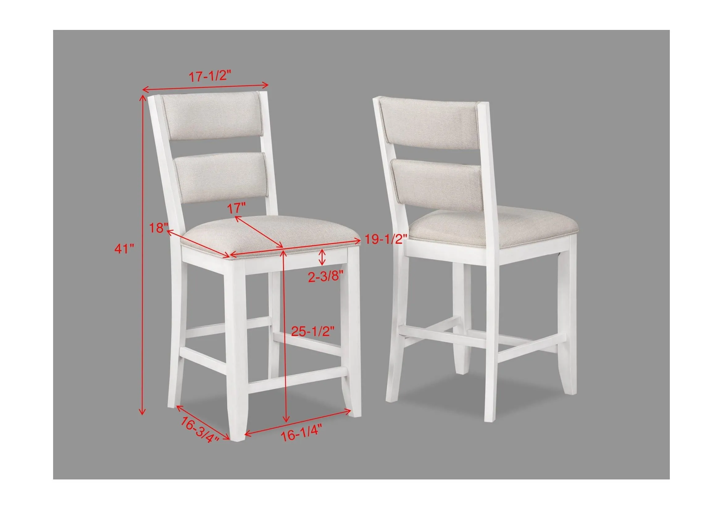 Wendy White Counter Height Dining Set - Image 8