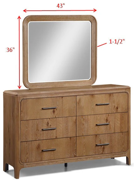 Westcott Cerused Natural Upholstered Panel Bedroom Set - Image 15