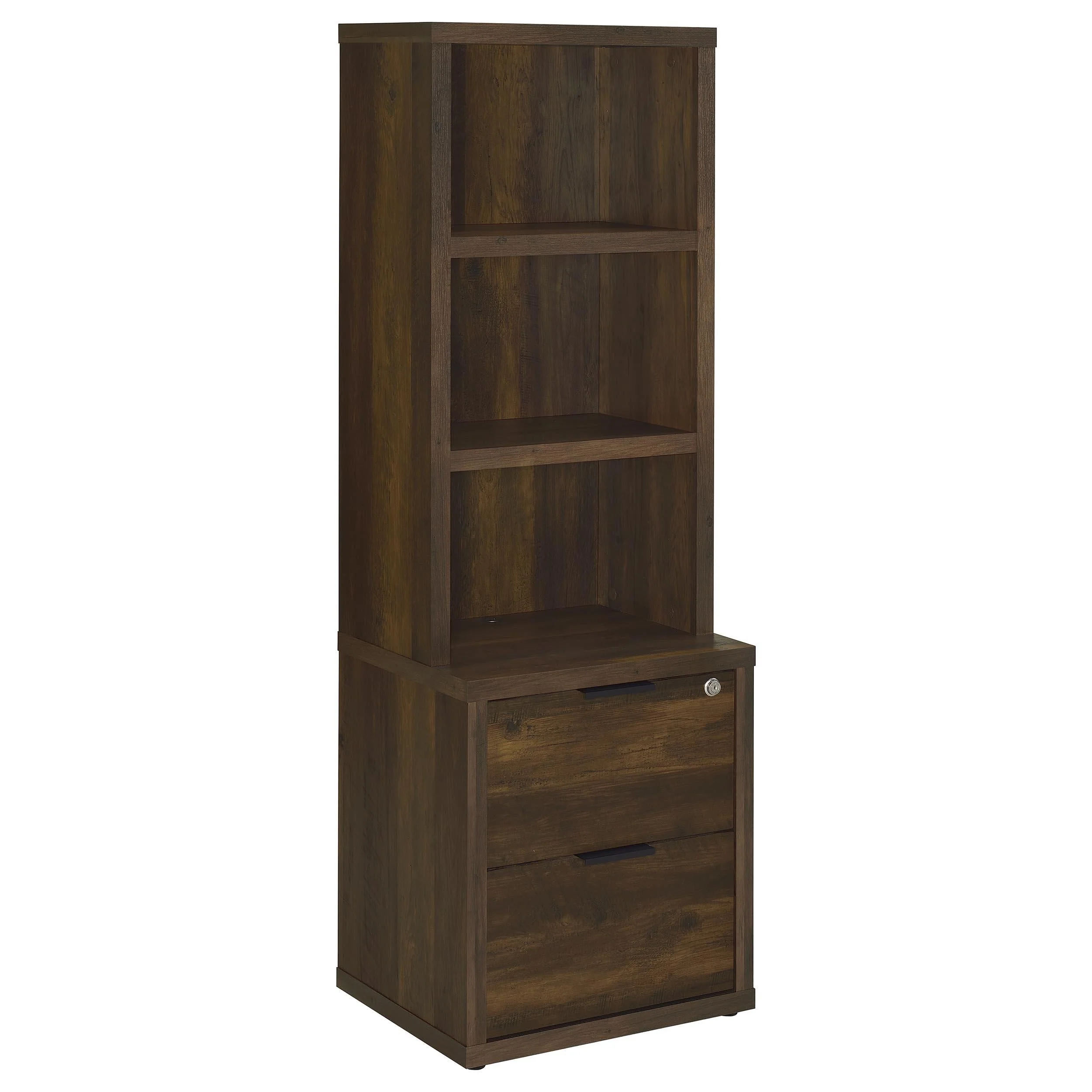 Westpark Dark Pine 3-Piece Wall Unit Bookcase Set with USB - Image 2