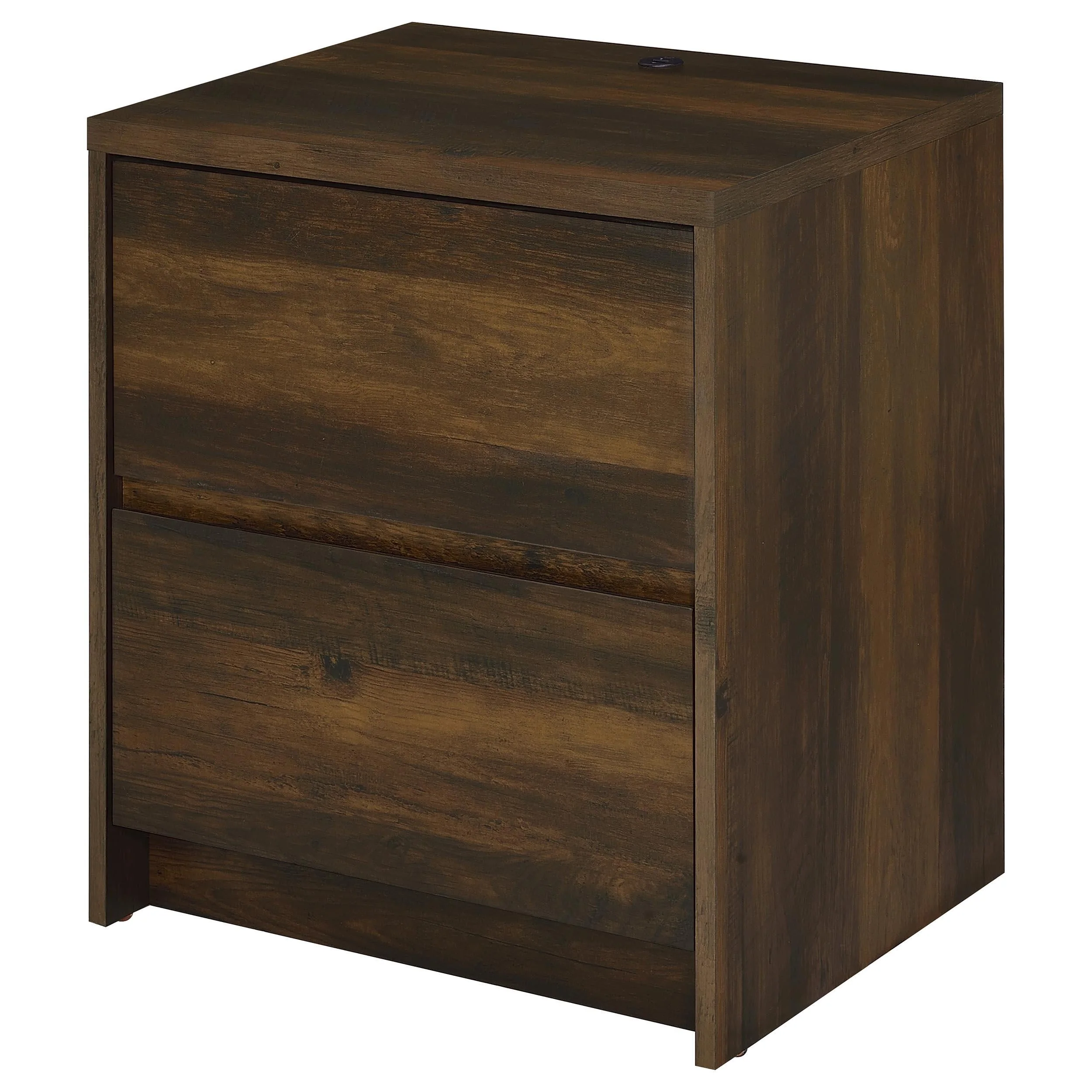 Westpark Dark Pine Nightstand with LED Lights and USB Ports - Image 4