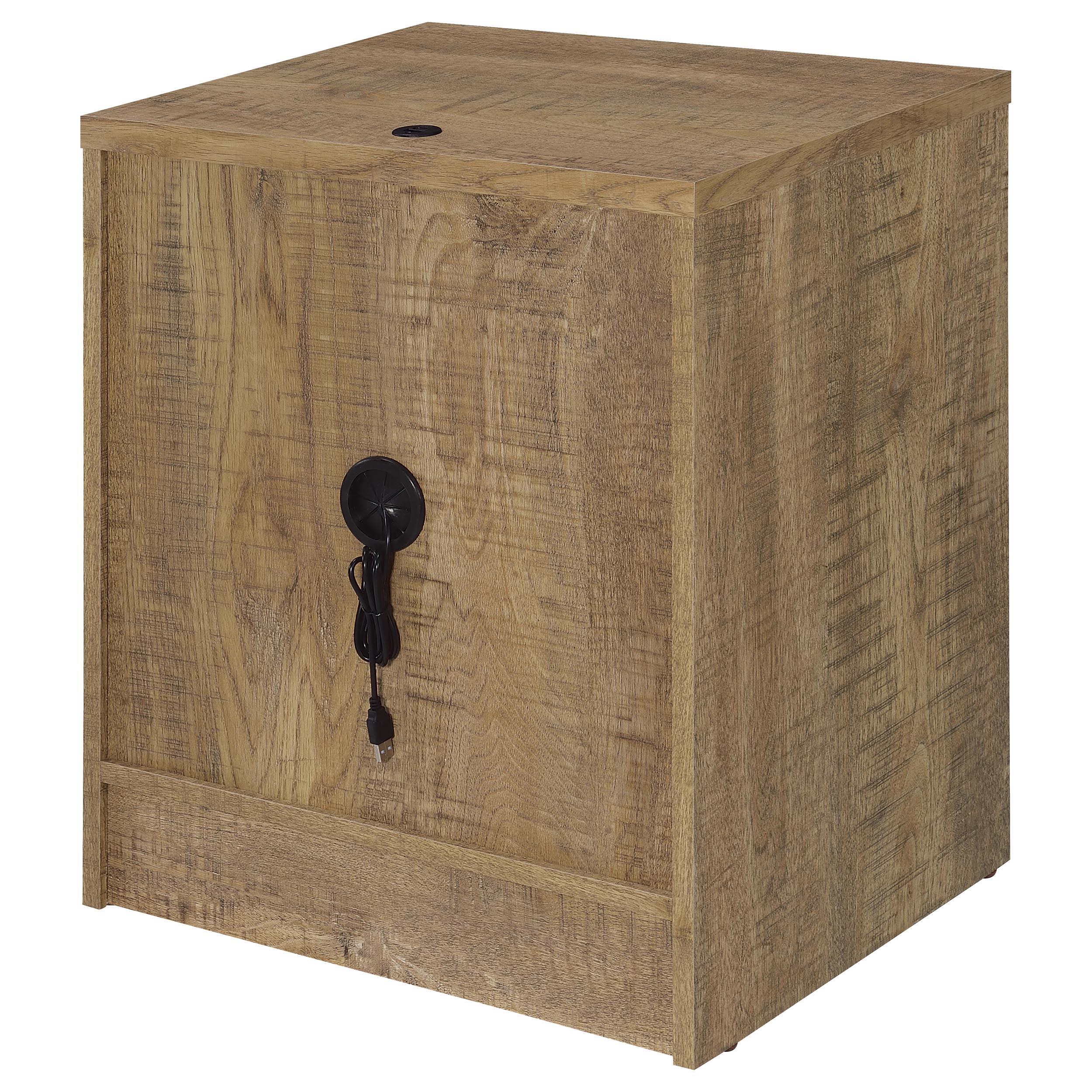 Westpark Mango Nightstand with LED Lights and USB Ports - Image 9