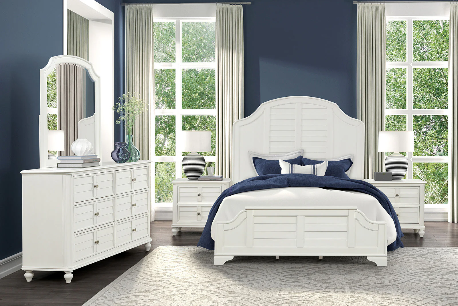 Whitehaven Antique White King Bed - Image 5