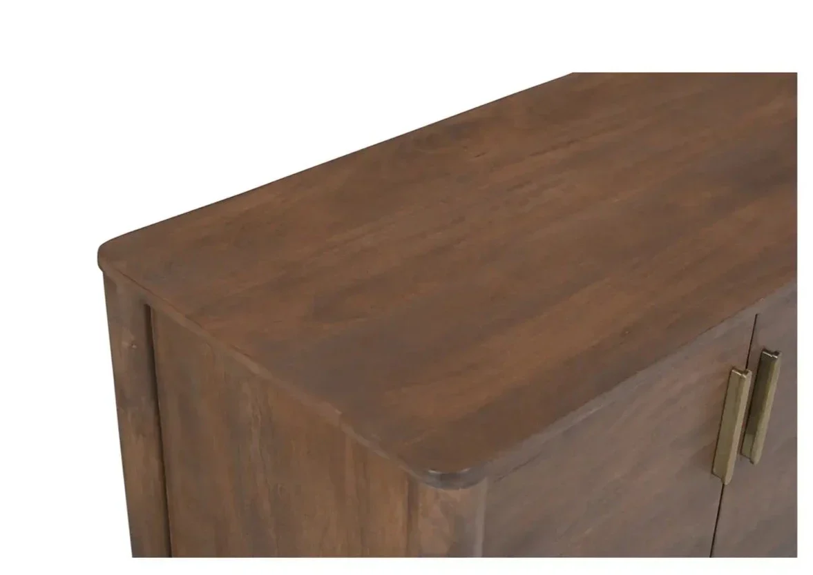 Wiley 4 Door Sideboard Vintage Brown - Image 10