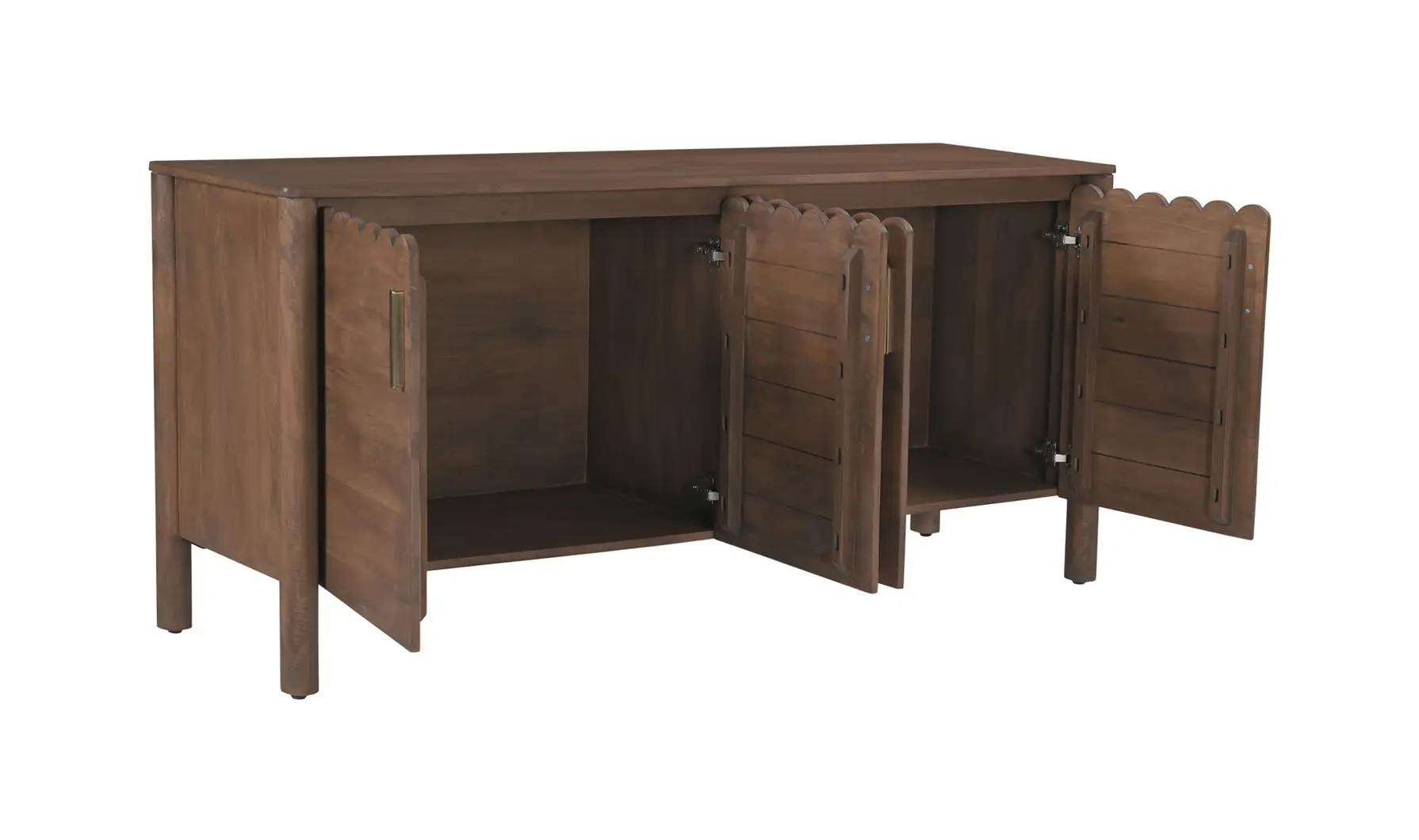 Wiley 4 Door Sideboard Vintage Brown - Image 4