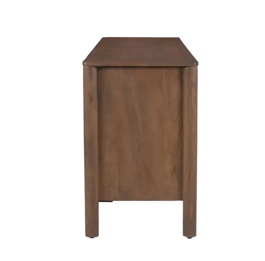 Wiley 4 Door Sideboard Vintage Brown - Image 5