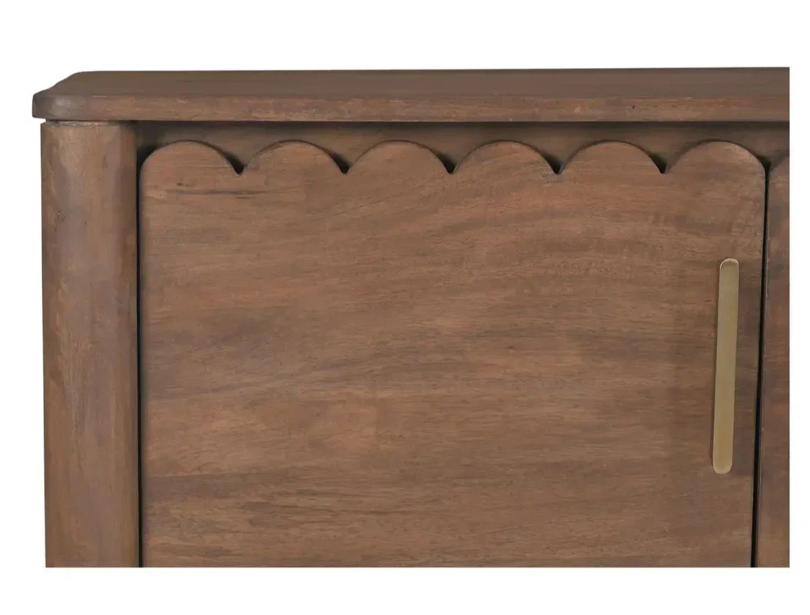 Wiley 4 Door Sideboard Vintage Brown - Image 7