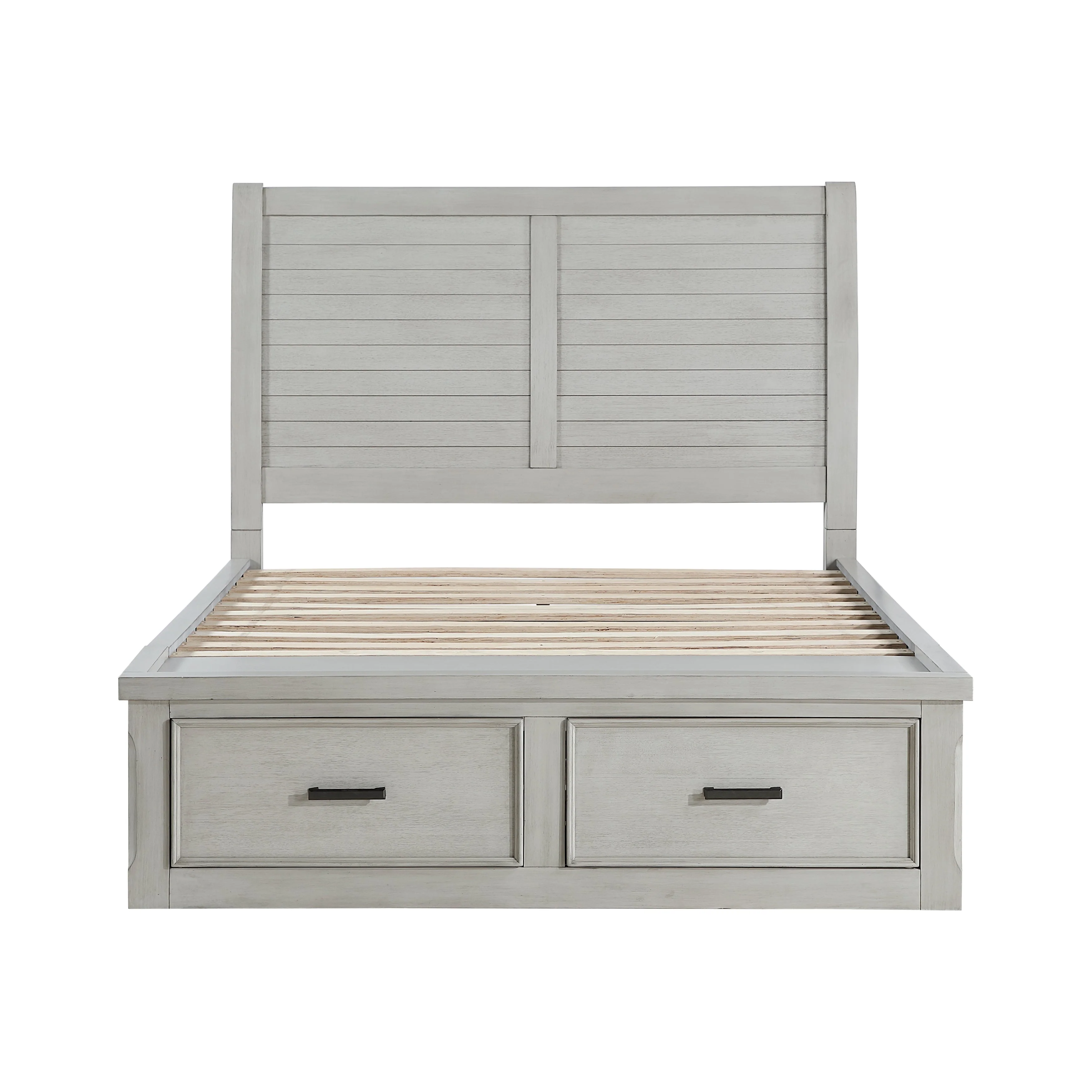 Willowbrook Light Gray King Storage Platform Bed - Image 2