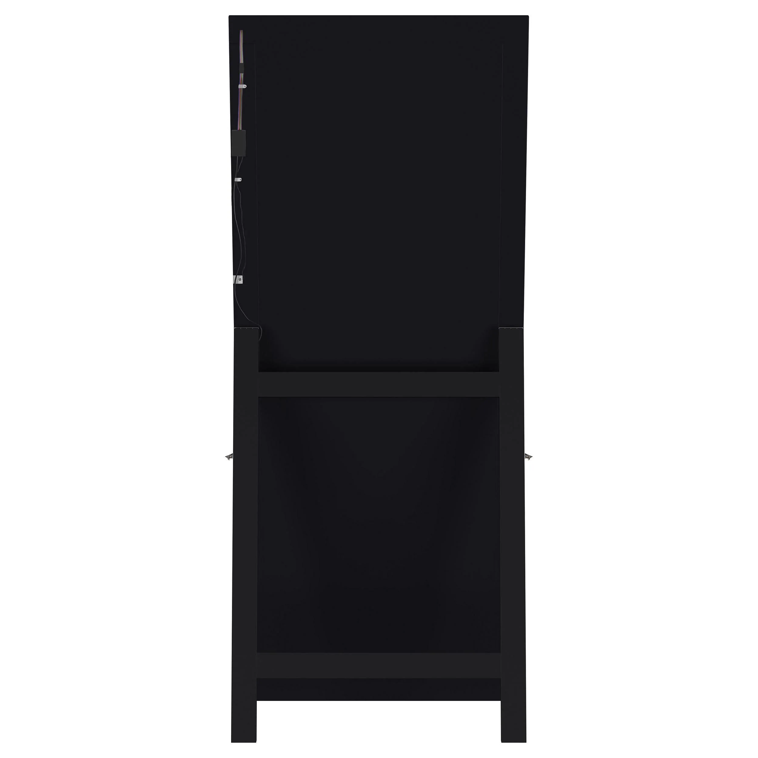 Windrose Black Full Length Floor Standing Tempered Mirror with LED Lighting - Image 15