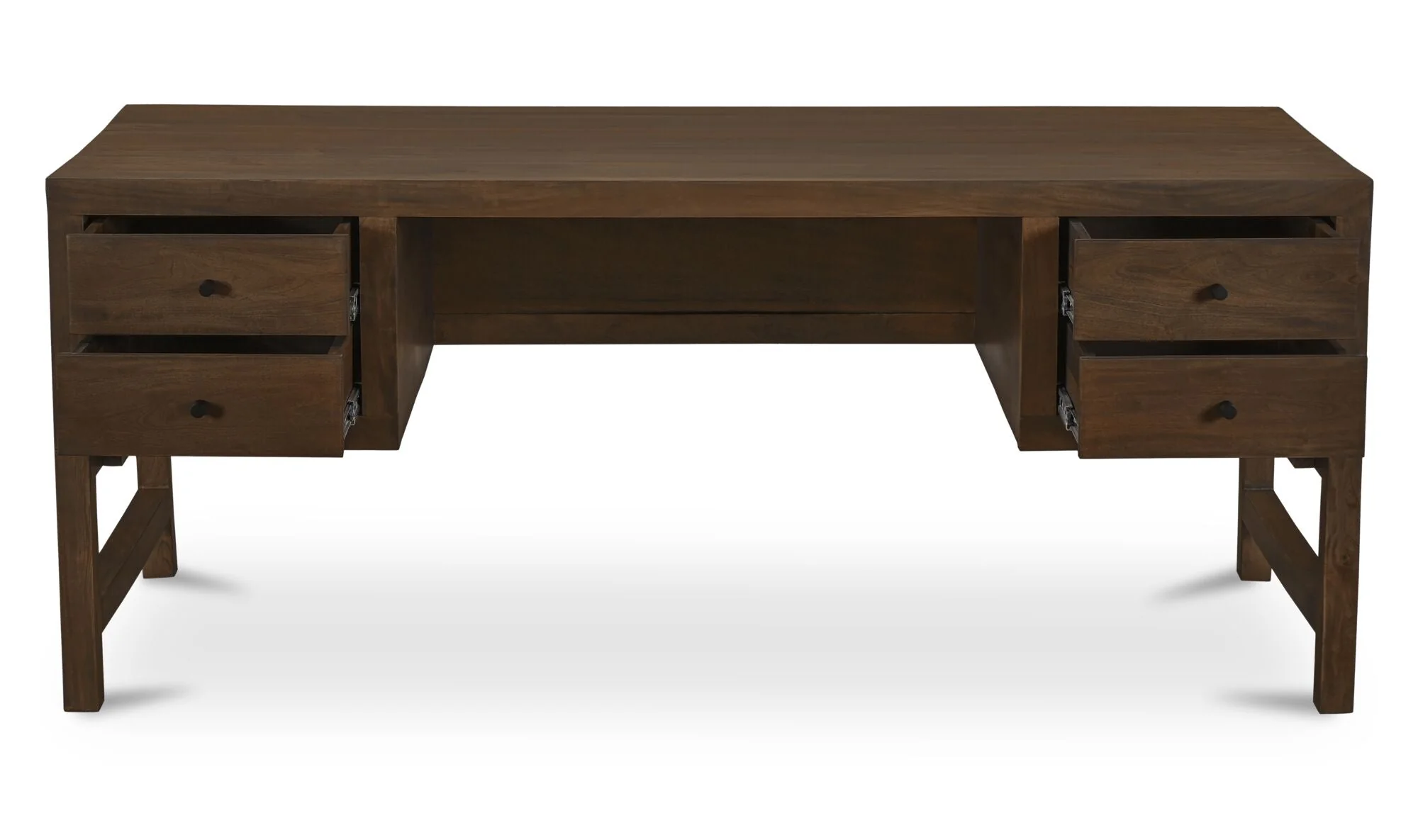Windsor Desk Dark Brown - Image 4