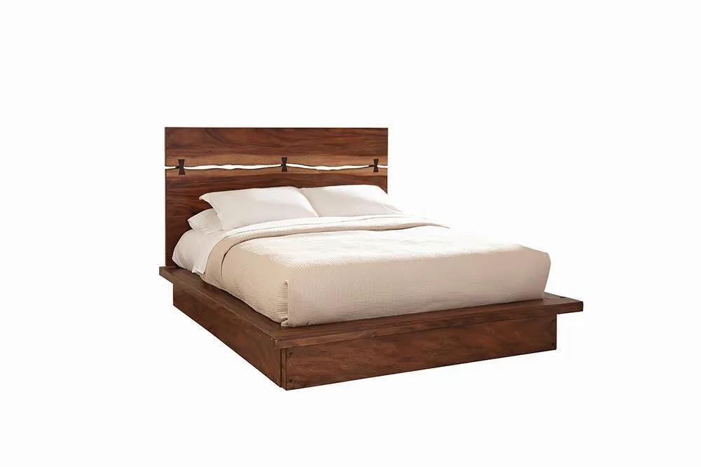 Winslow Smokey Walnut/Coffee Bean Queen Bed - Image 3