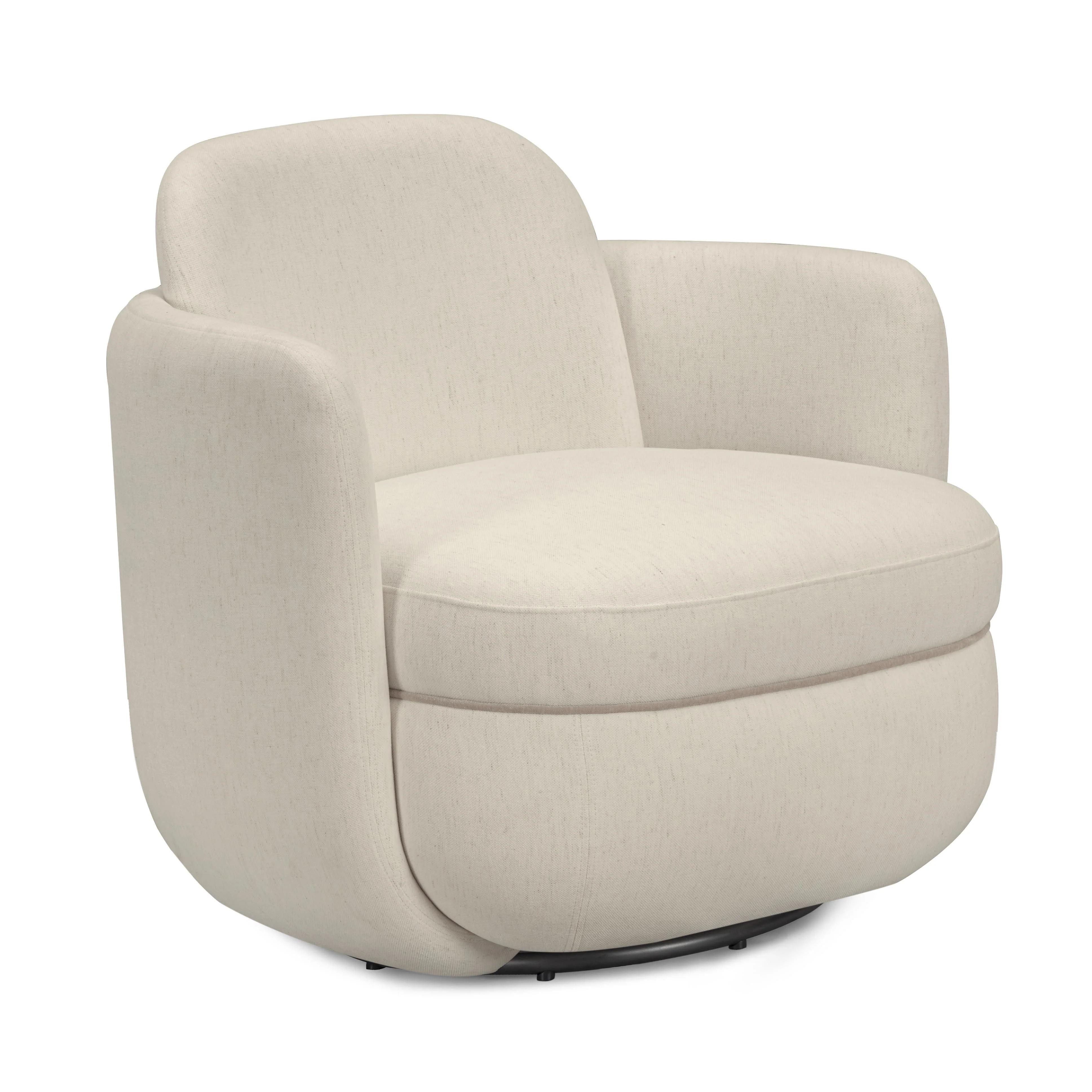 Wolfie Chenille Swivel Chair - Image 9