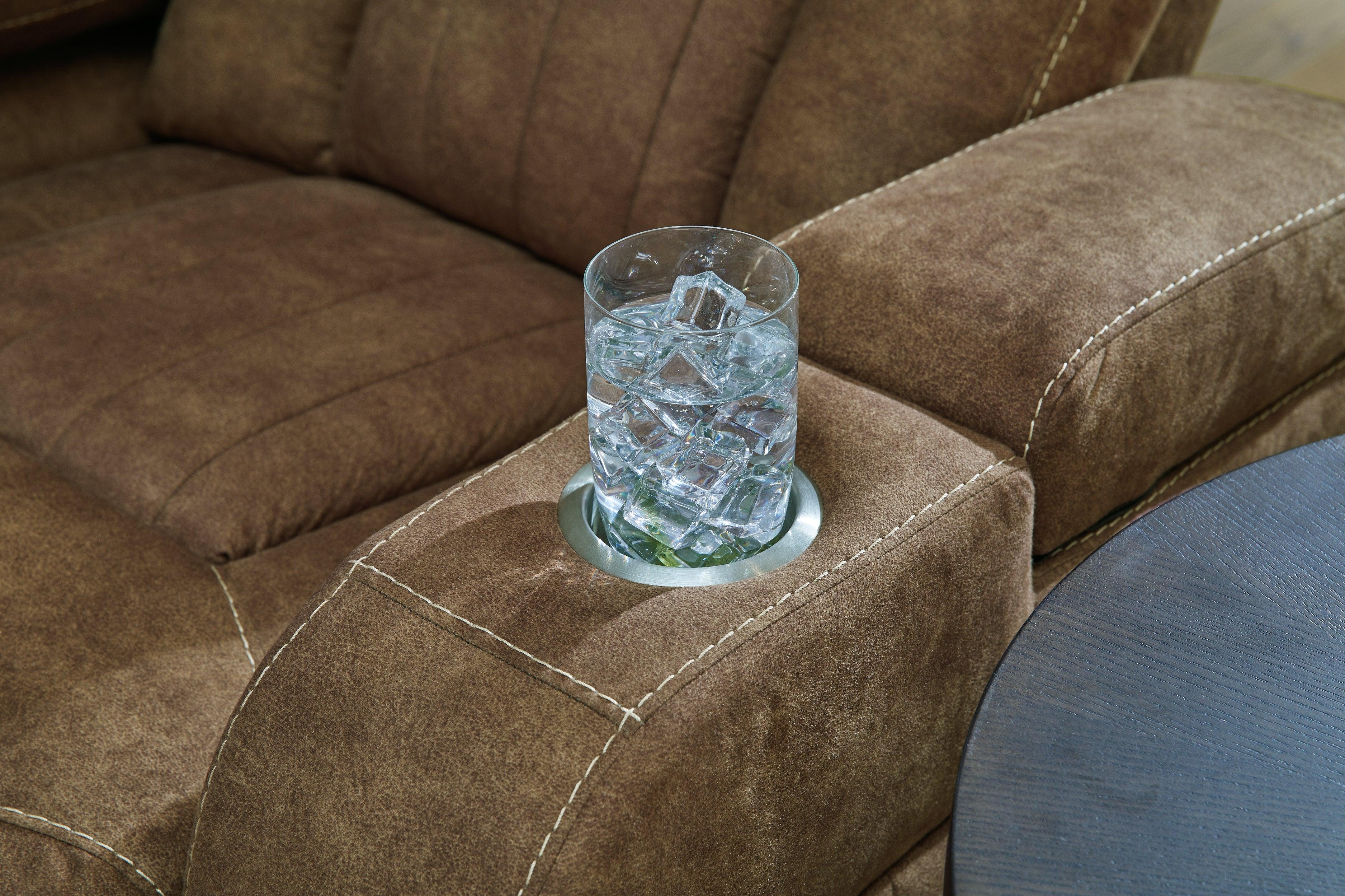Wolfridge Brindle Power Recliner Loveseat With Adjustable Headrest - Image 10