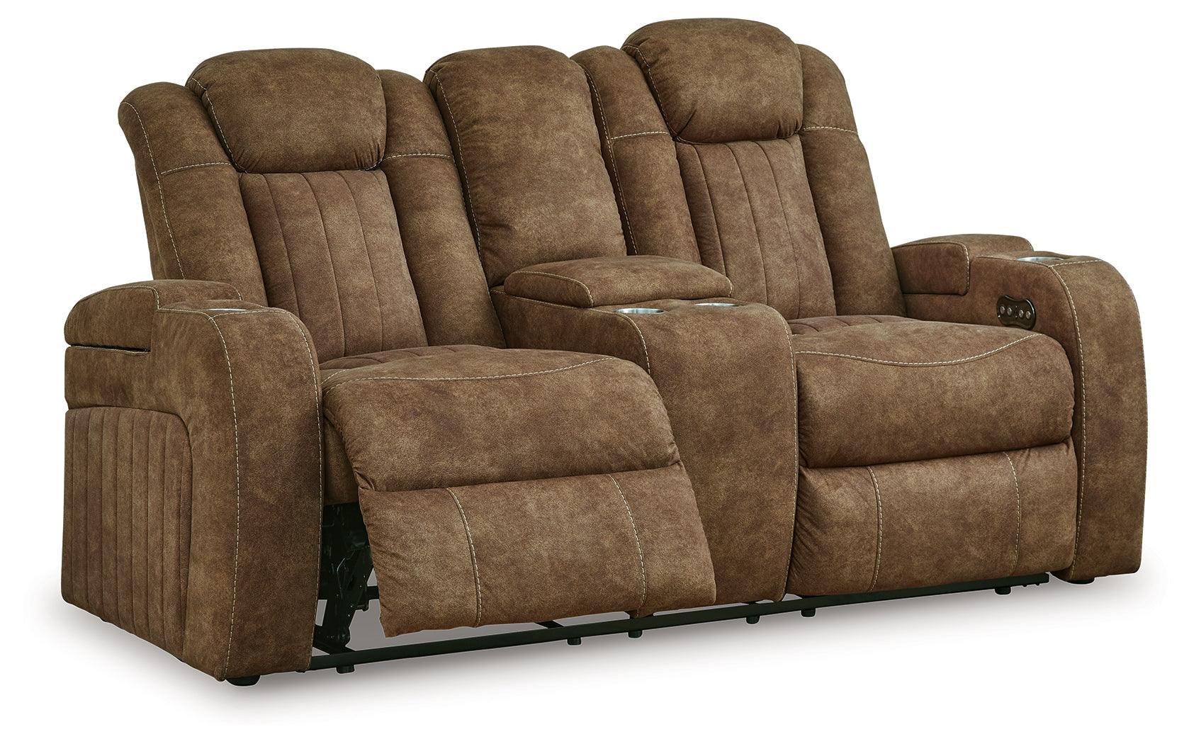 Wolfridge Brindle Power Recliner Loveseat With Adjustable Headrest - Image 3