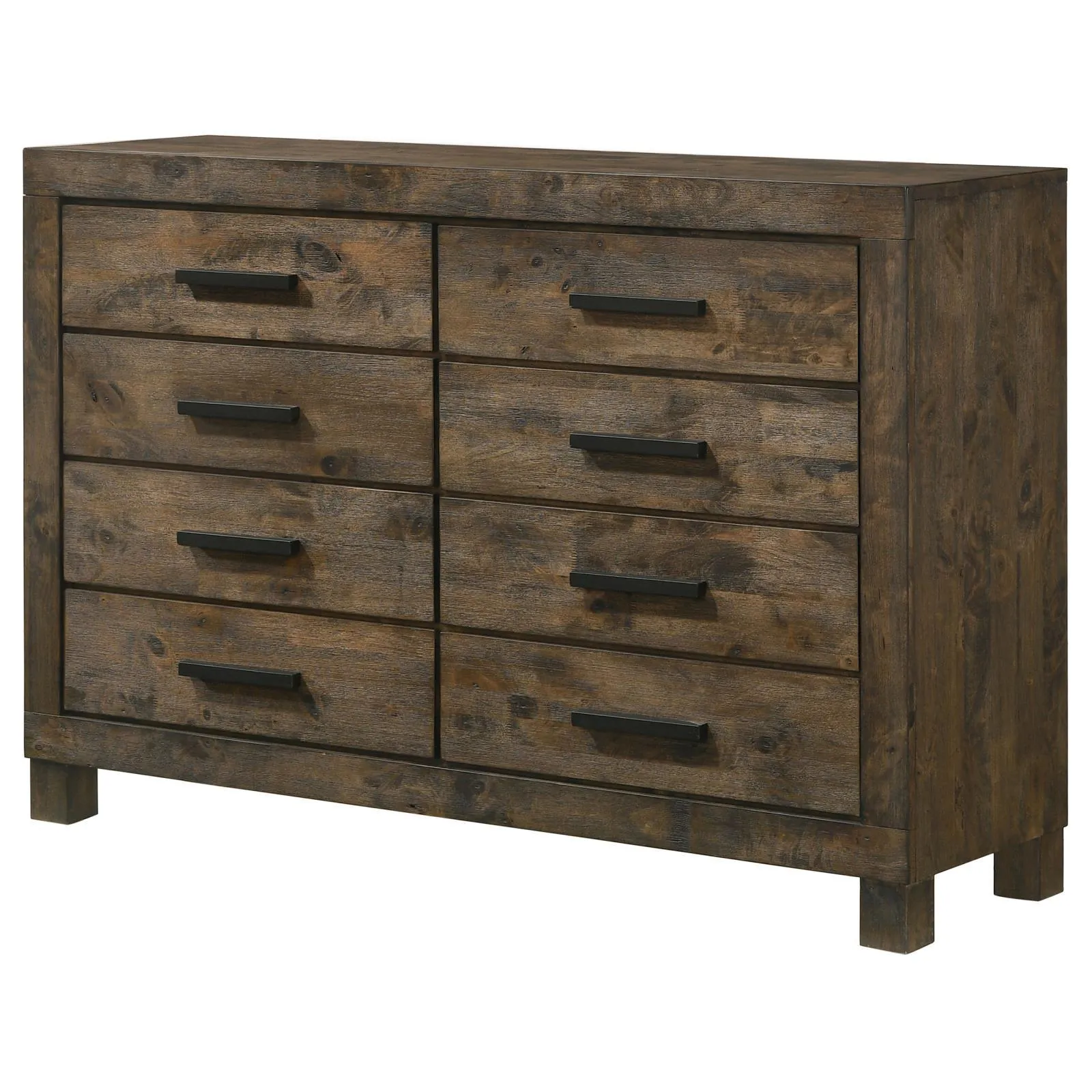 Woodmont Rustic Golden Brown 8-Drawer Dresser - Image 4
