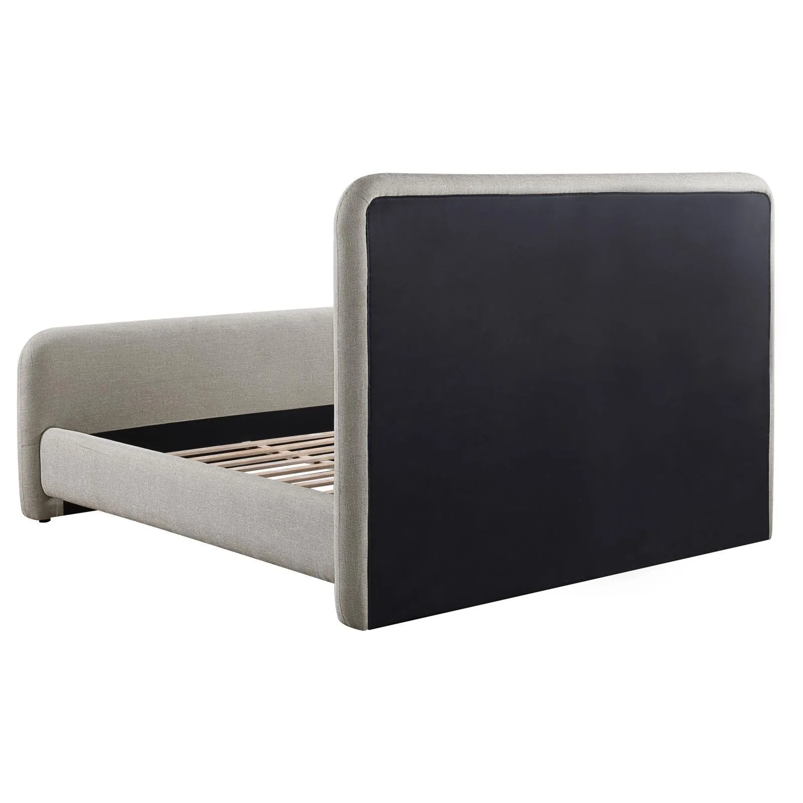 Wren Grey Upholstered Queen Platform Bed - Image 4