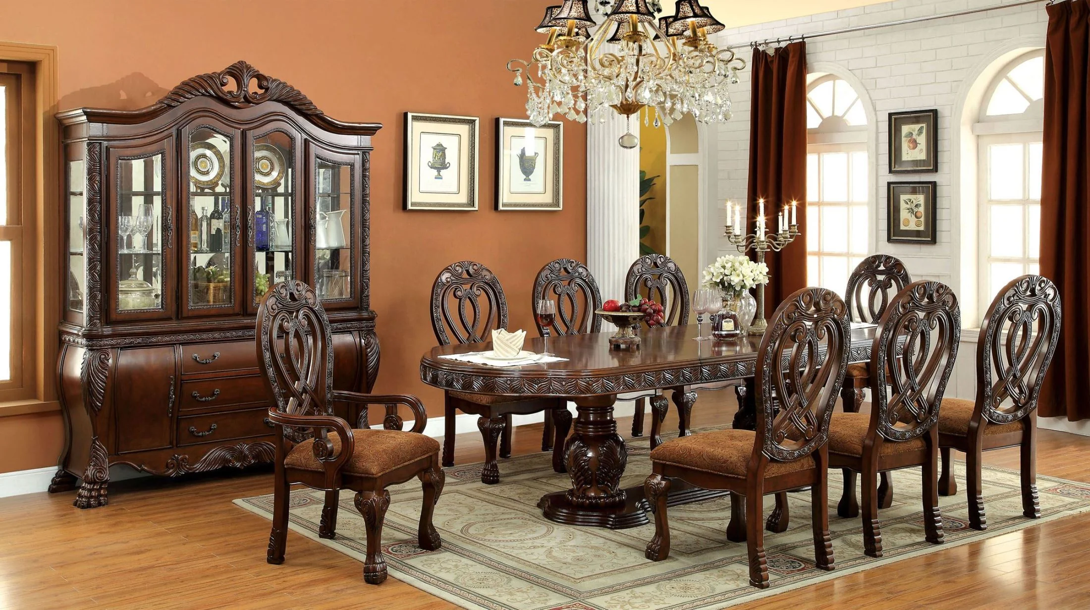 Wyndmere Cherry Extendable Dining Table