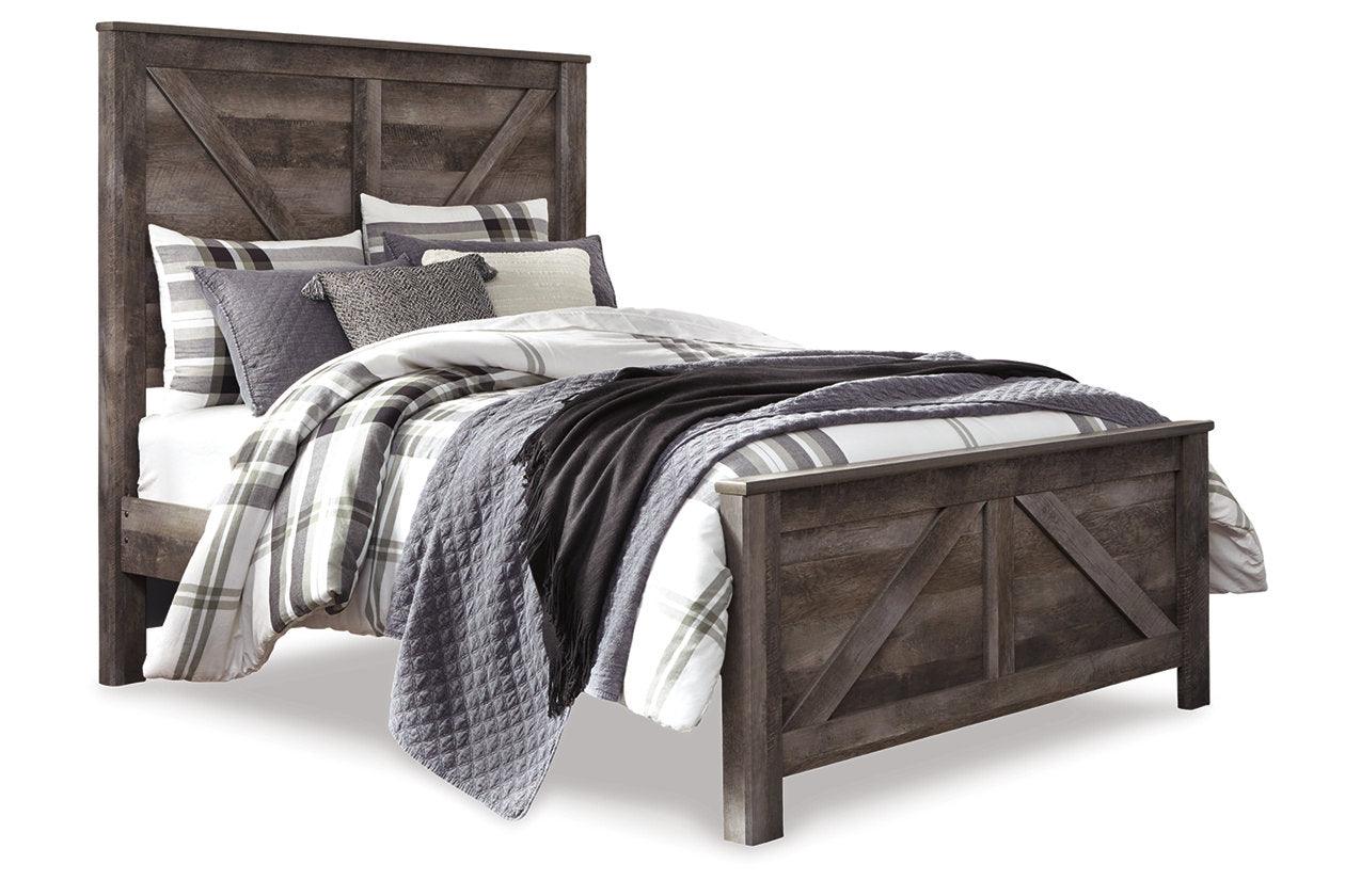 Wynnlow Gray Queen Crossbuck Panel Bed - Image 7
