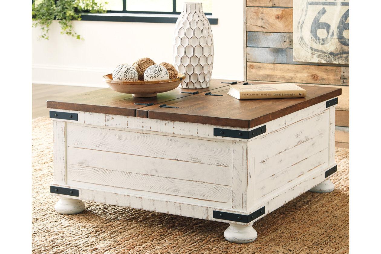 Wystfield White/Brown Coffee Table and 2 Chairside End Tables - Image 2