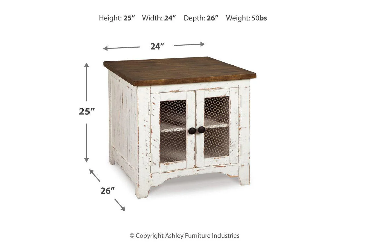 Wystfield White/Brown Coffee Table and 2 End Tables - Image 7
