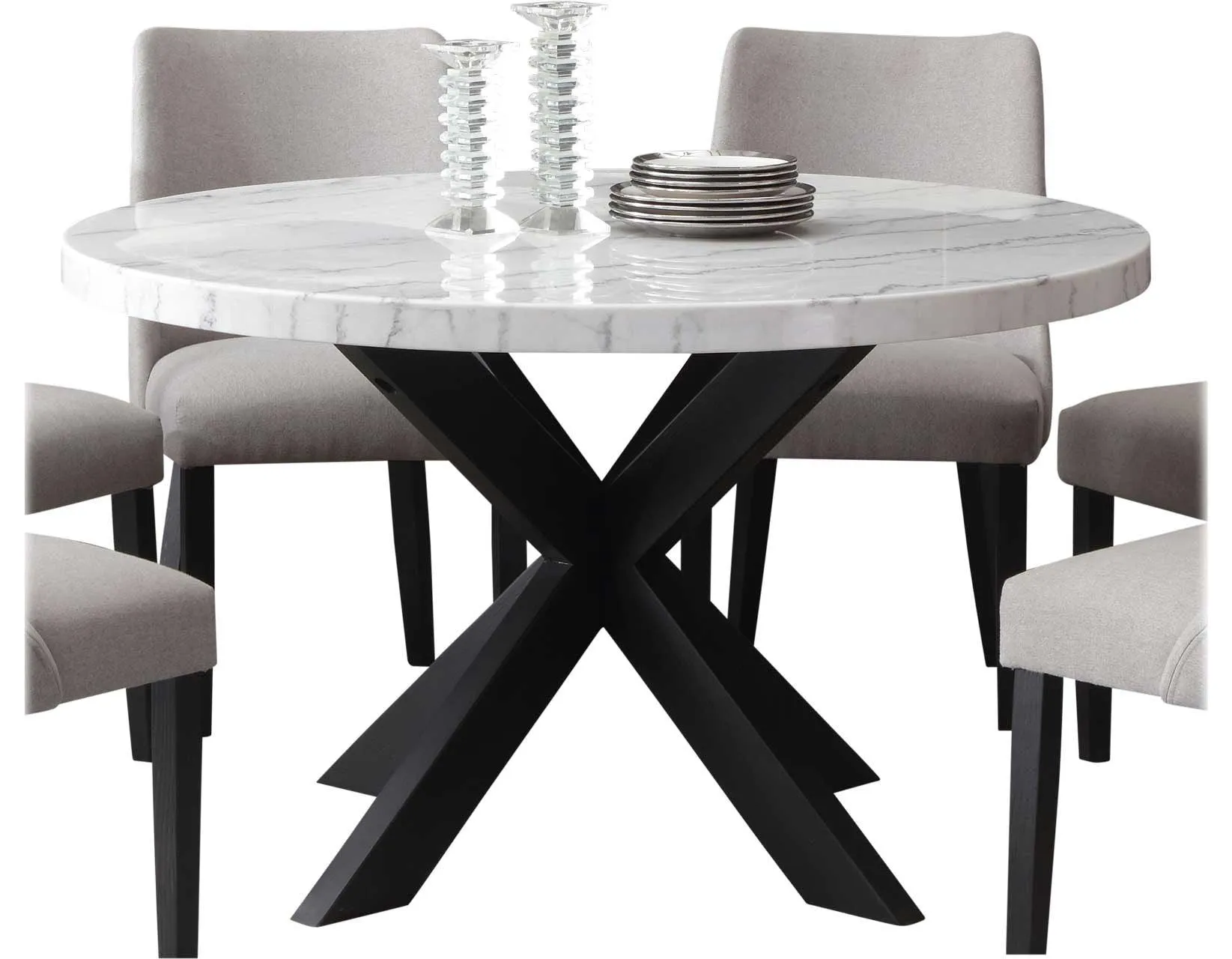 Xena Upholstered Side Chair, Gray - Image 10