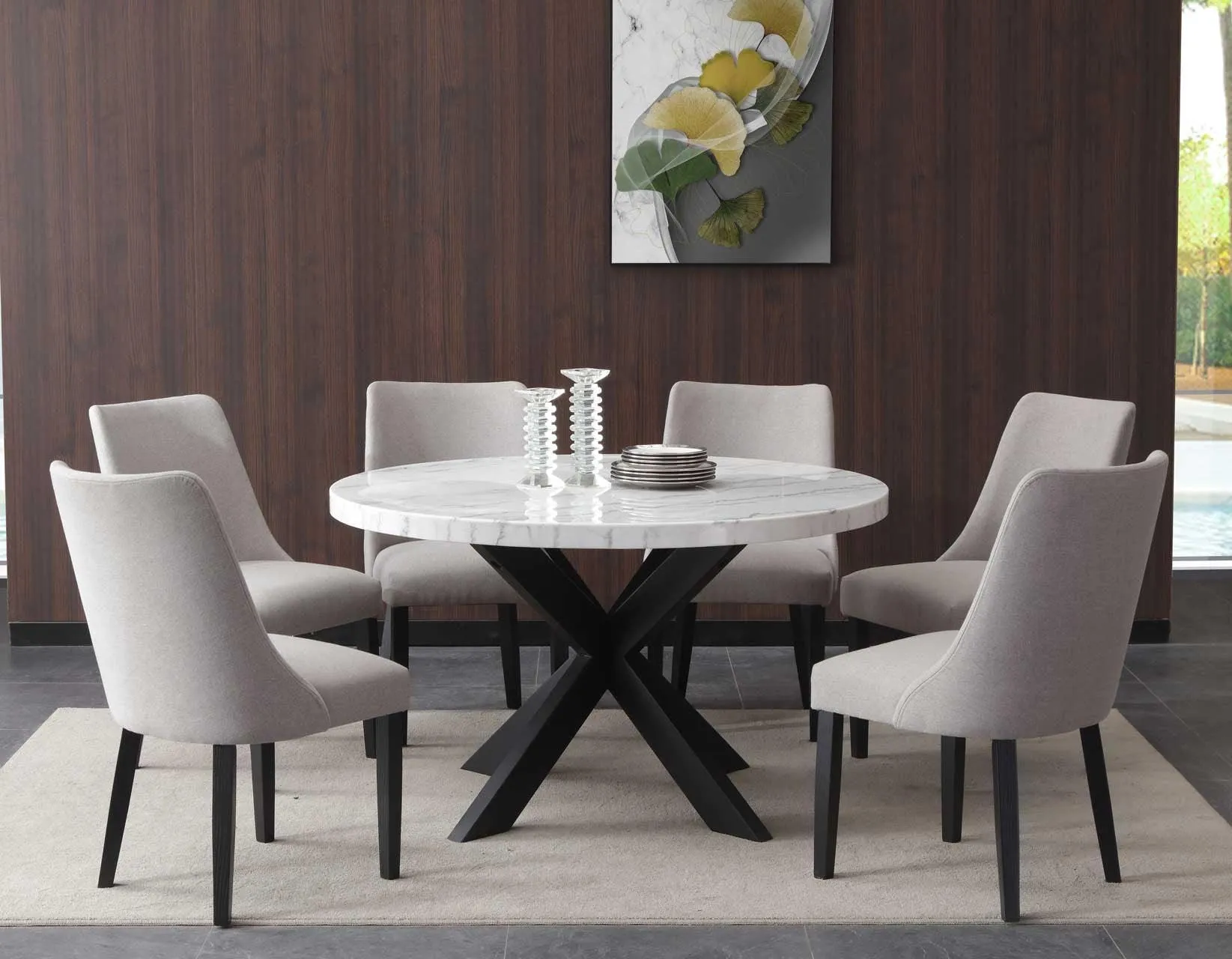 Xena Upholstered Side Chair, Gray - Image 7