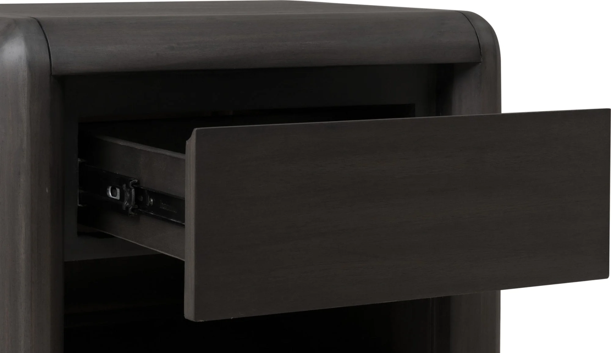 Xolani Jaguar One Drawer Acacia Wood Nightstand - Image 5