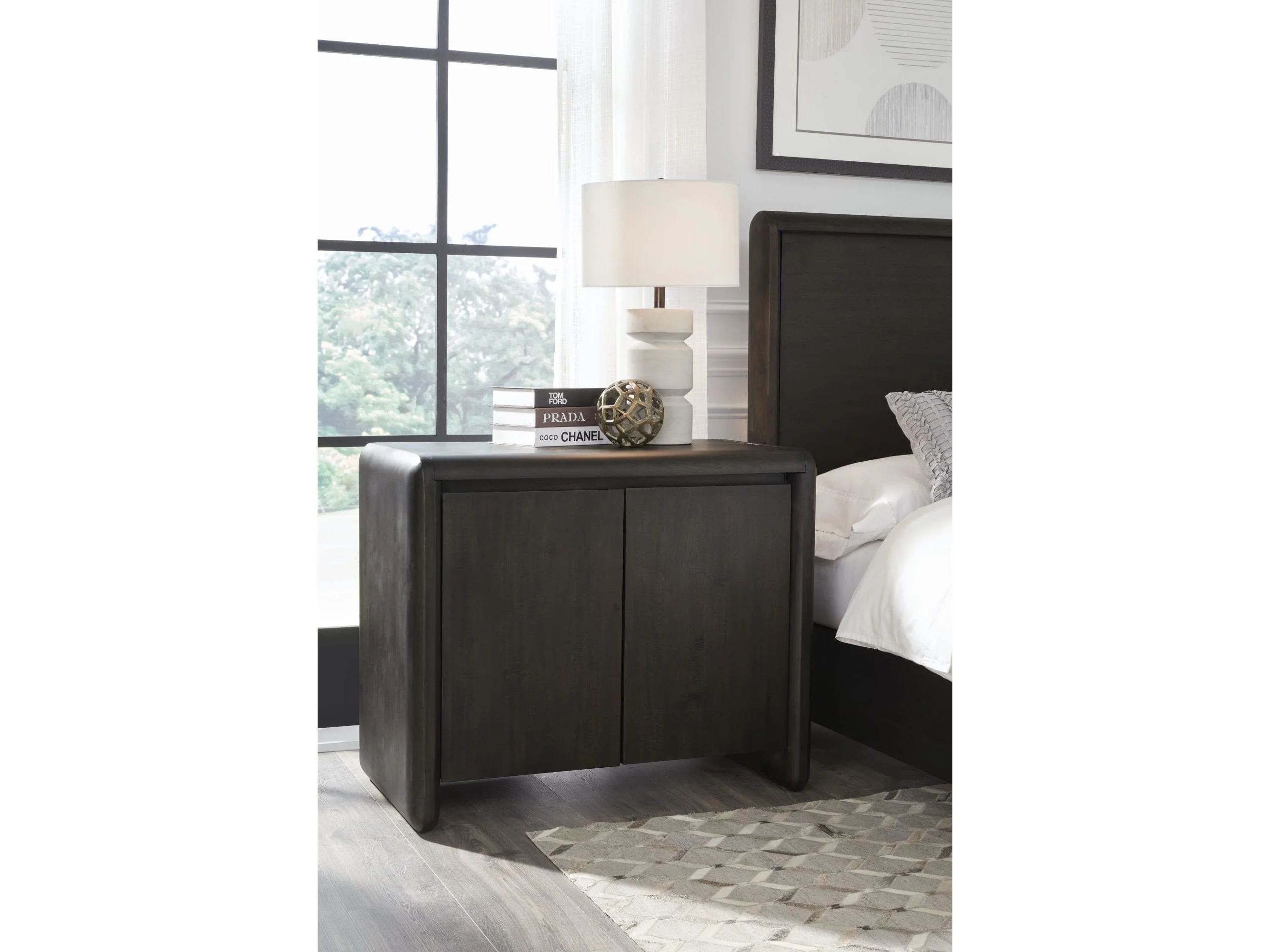 Xolani Jaguar Two Door Acacia Wood Cabinet