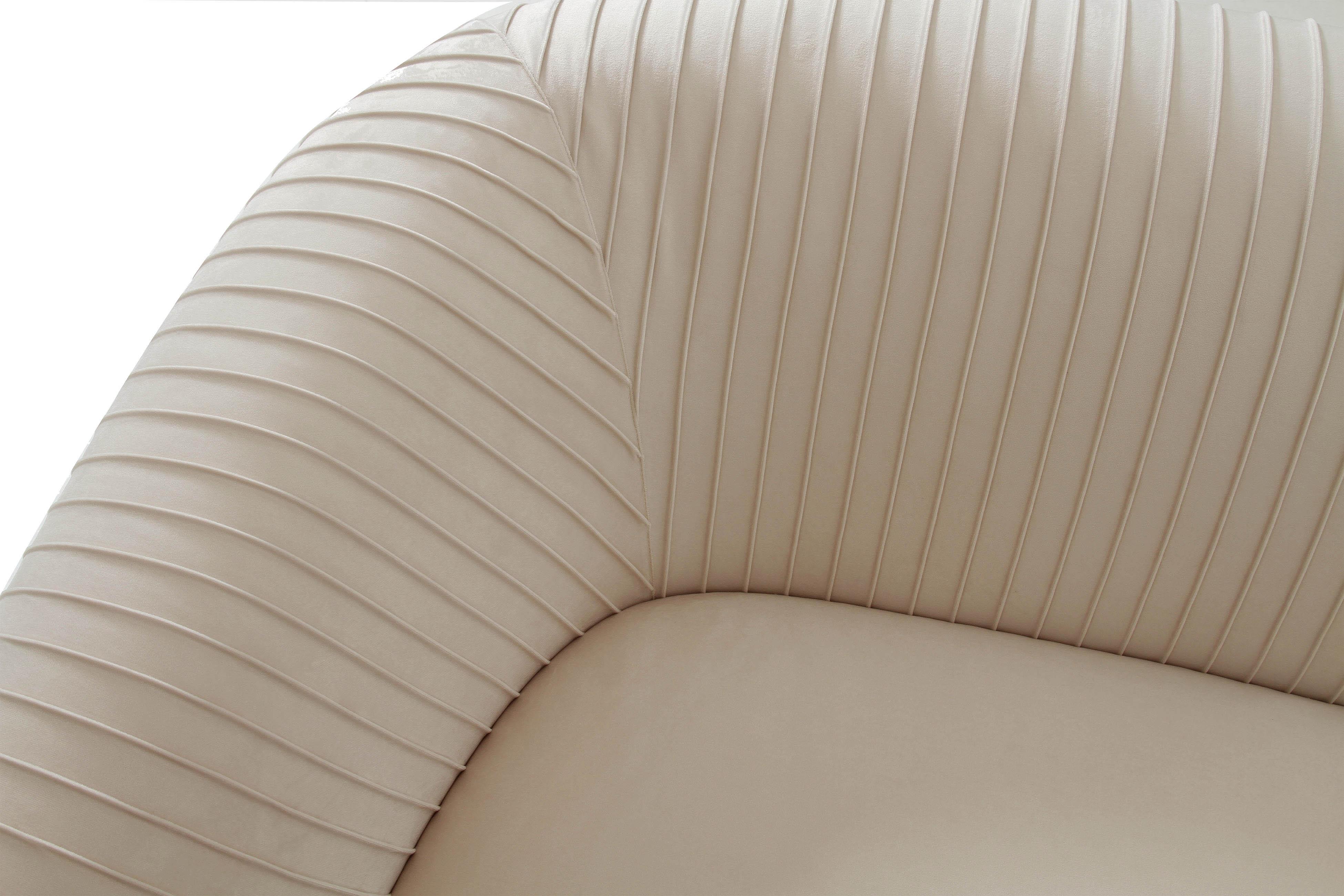 Yara Pleated Velvet Loveseat by Inspire Me! Home Decor - Image 5