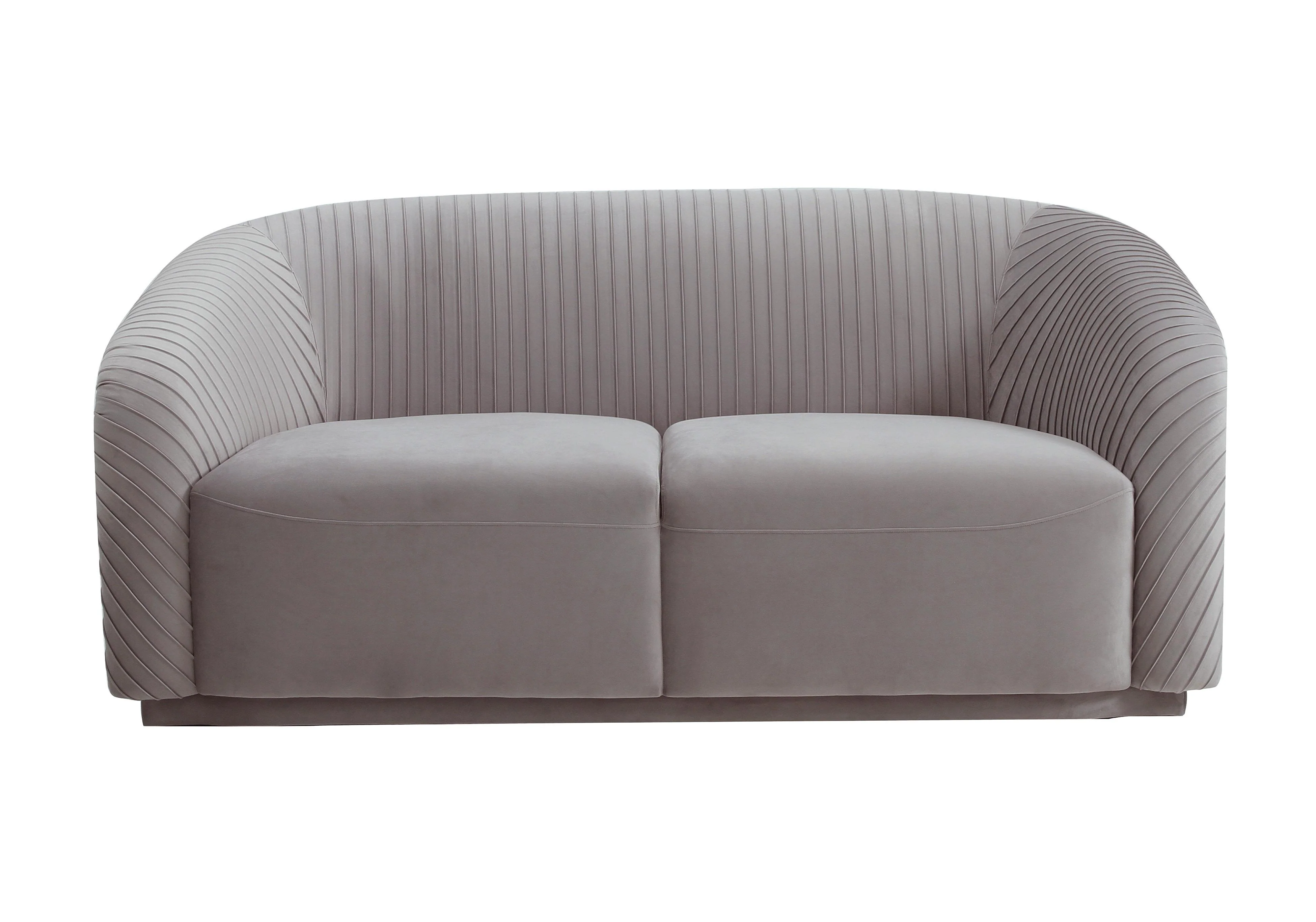 Yara Pleated Velvet Loveseat by Inspire Me! Home Decor - Image 9