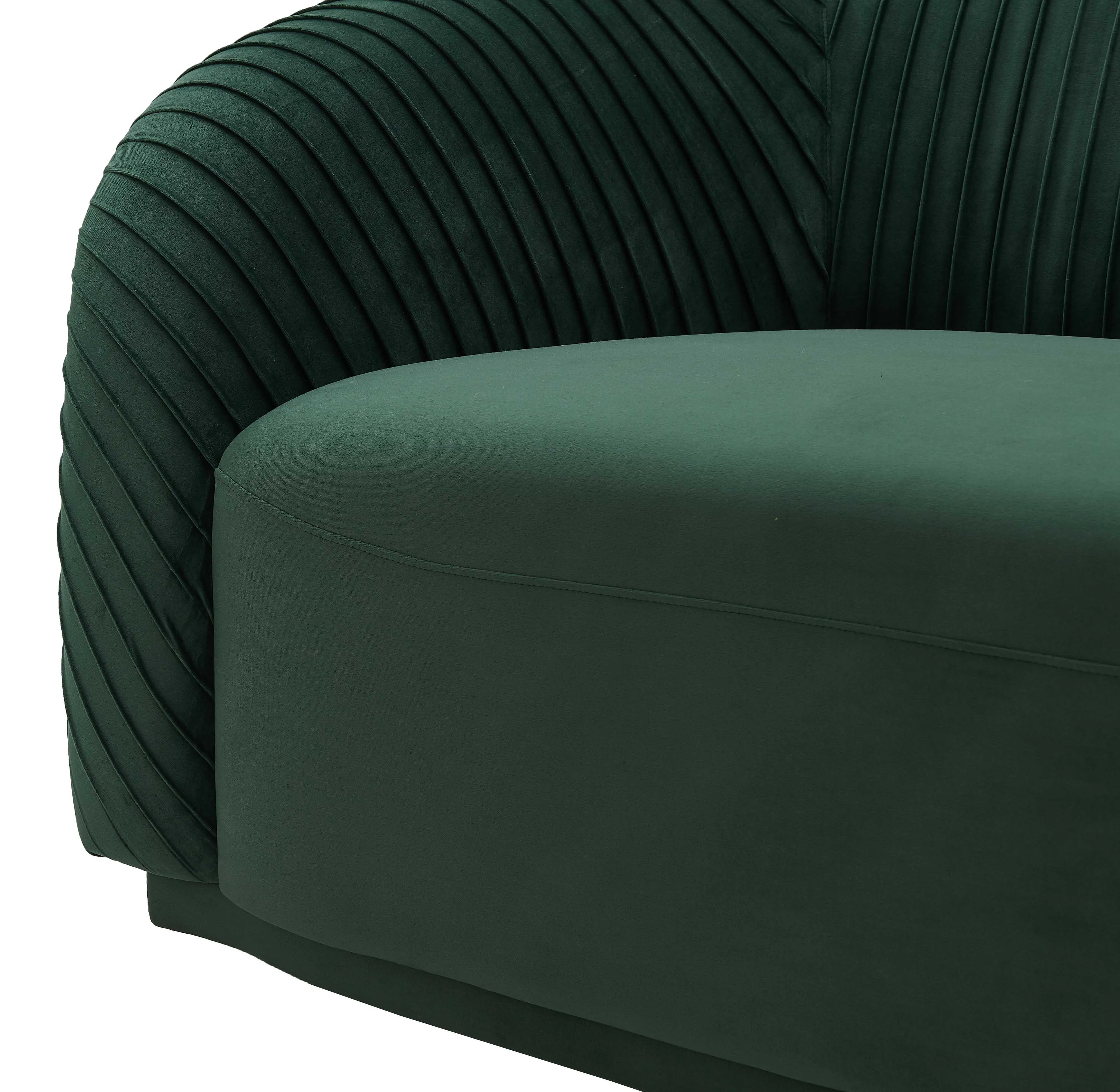 Yara Pleated Velvet Sofa by Inspire Me! Home Decor - Image 18