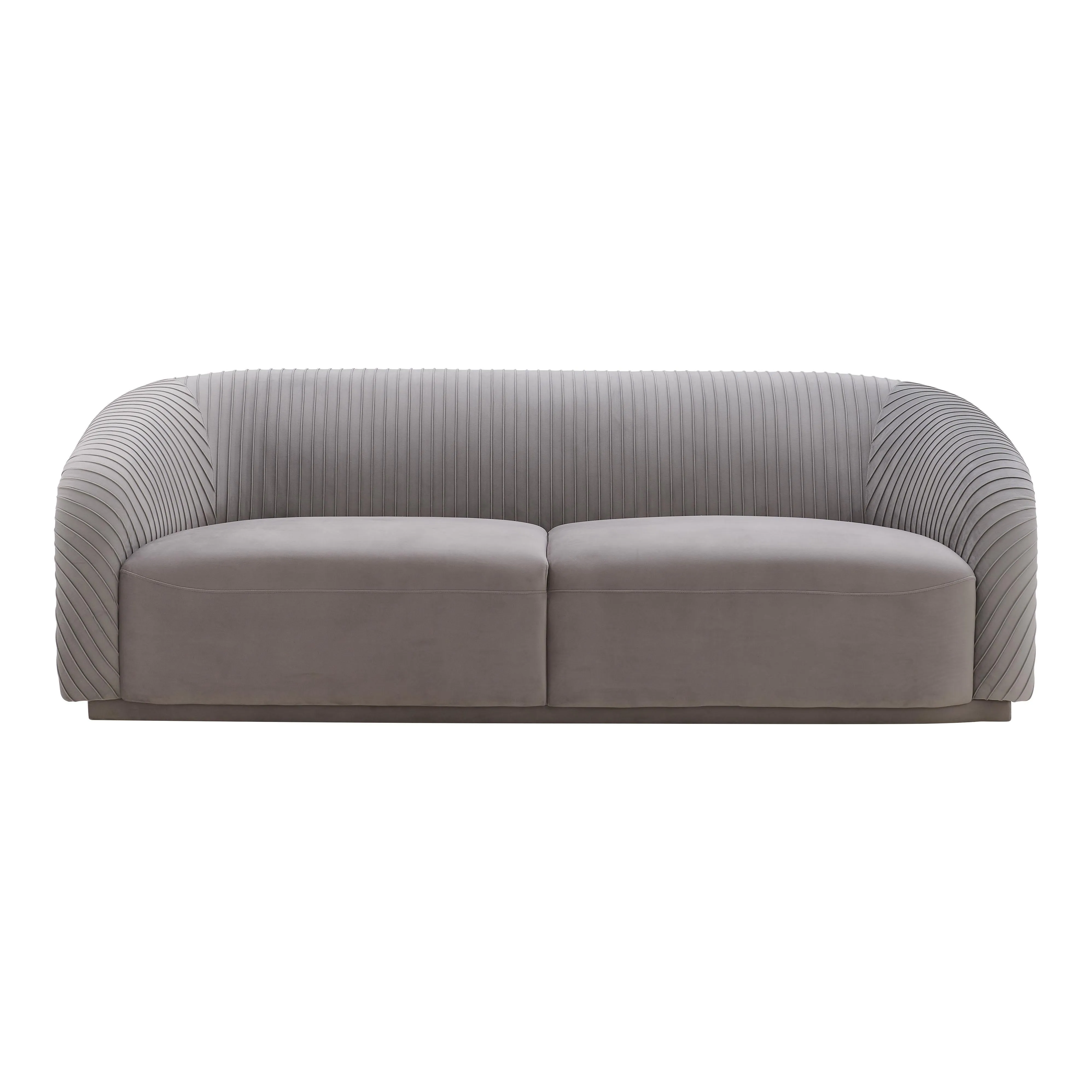 Yara Pleated Velvet Sofa by Inspire Me! Home Decor - Image 7