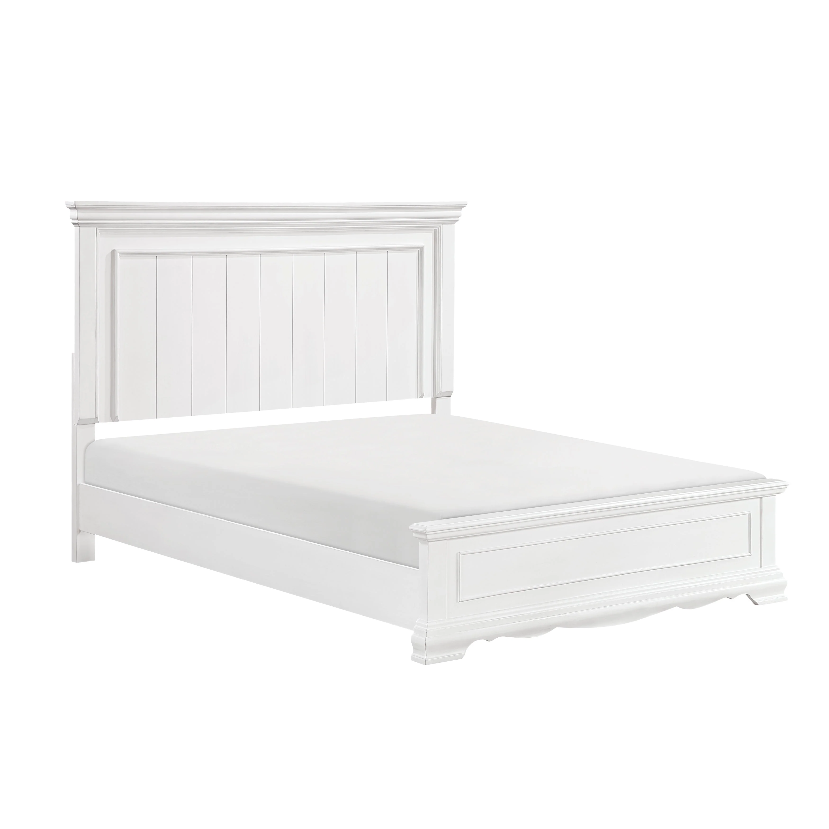 York White California King Bed - Image 3