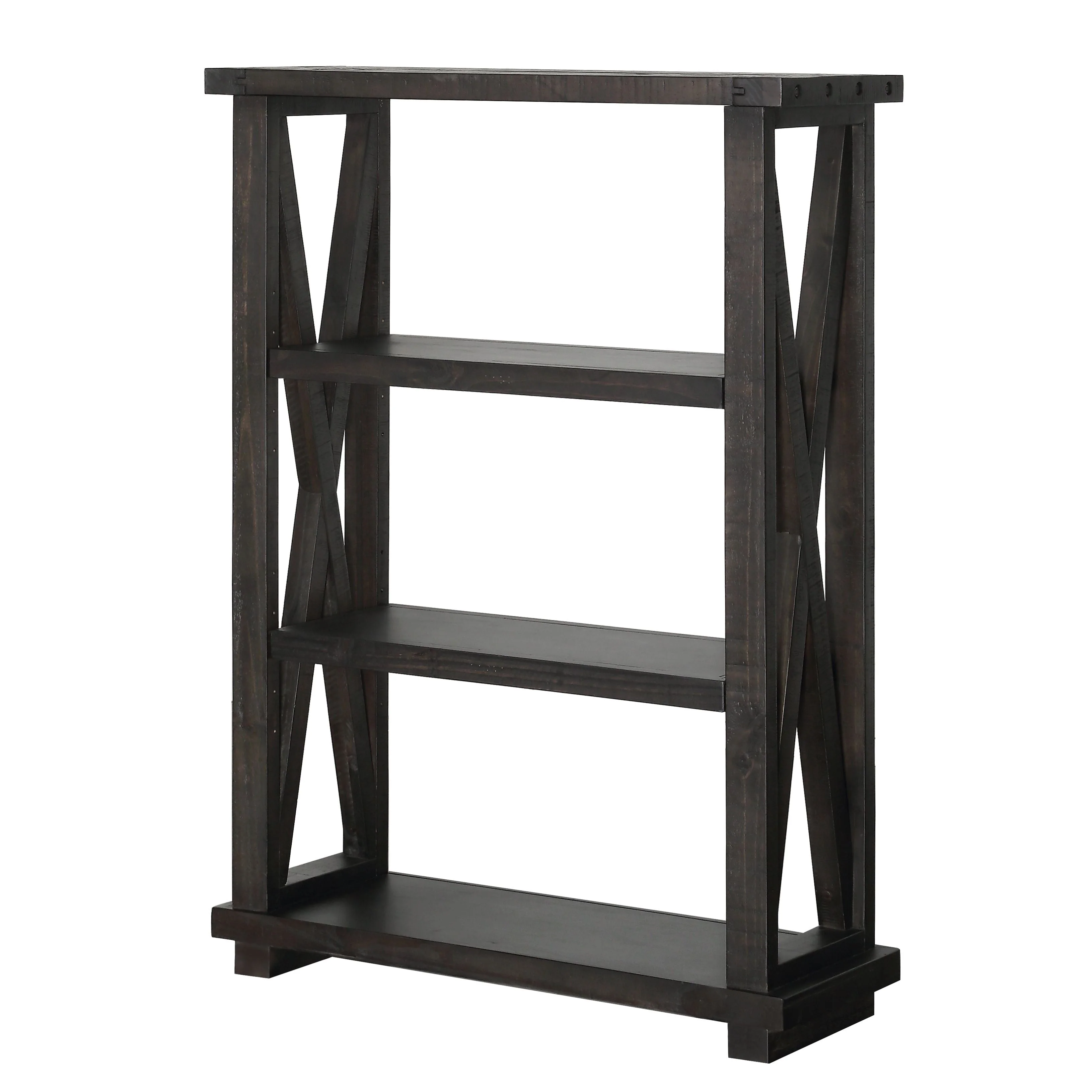 Yosemite Solid Wood 54x39 inch Bookshelf in Cafe - Image 3